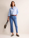 Mid Rise Baby Kick Jeans-Mid Vintage