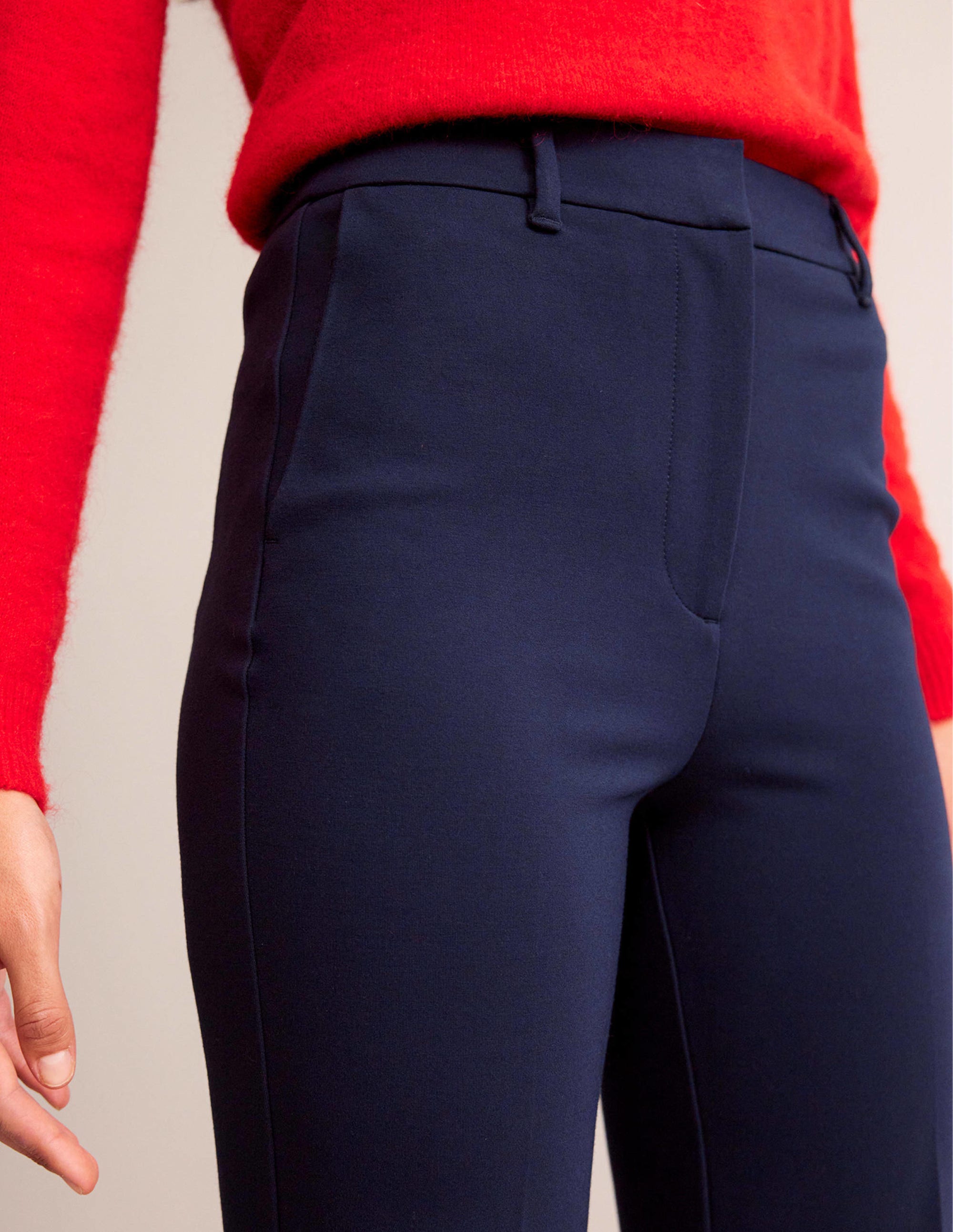 Pimlico Ponte Pants-Navy - Image 2