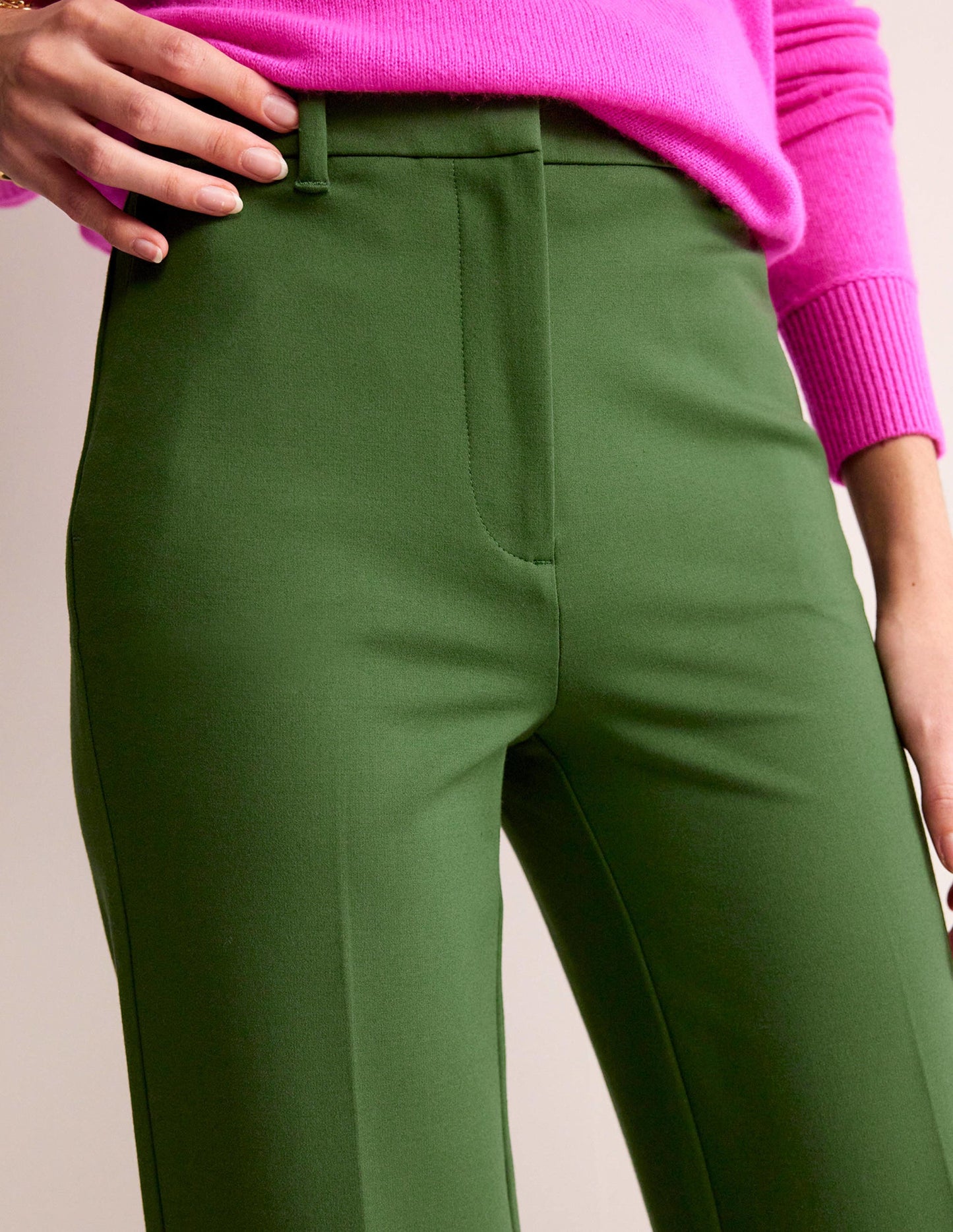 Pimlico Ponte Pants-Winter Green