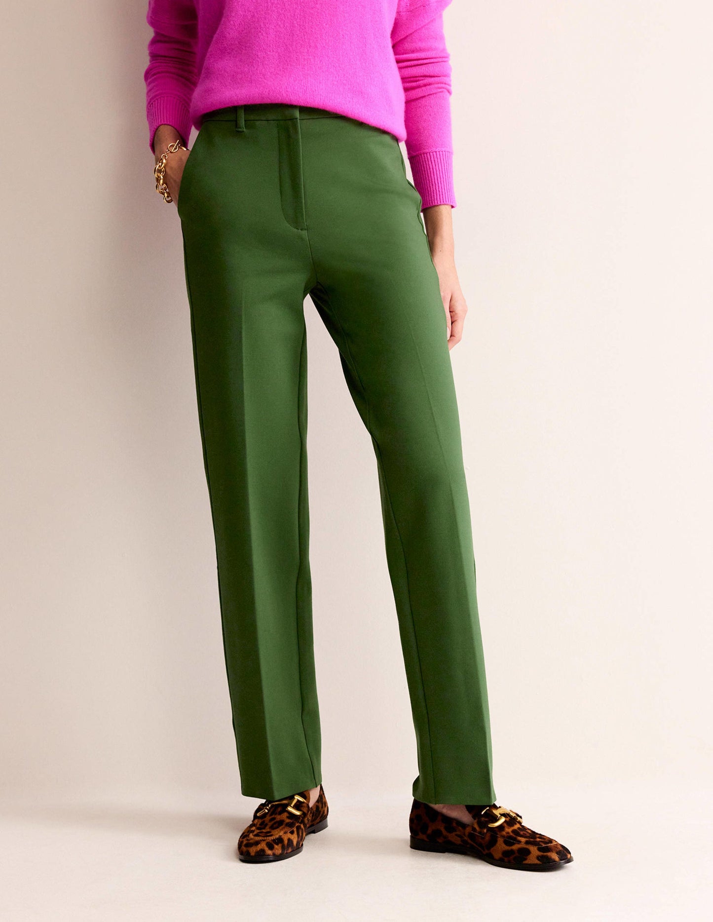 Pimlico Ponte Pants-Winter Green