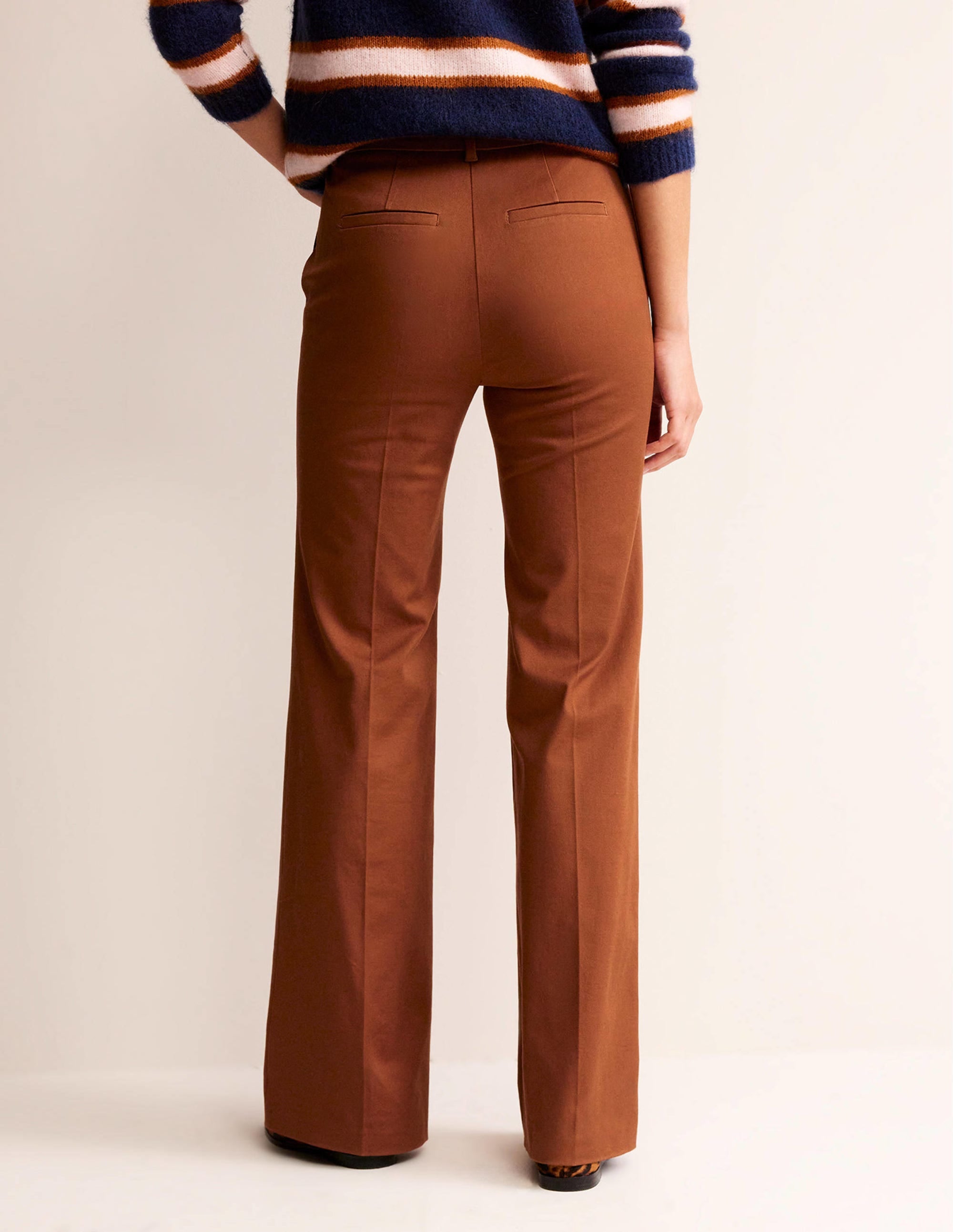 Brompton Bi-stretch Pants-Cognac - Image 3