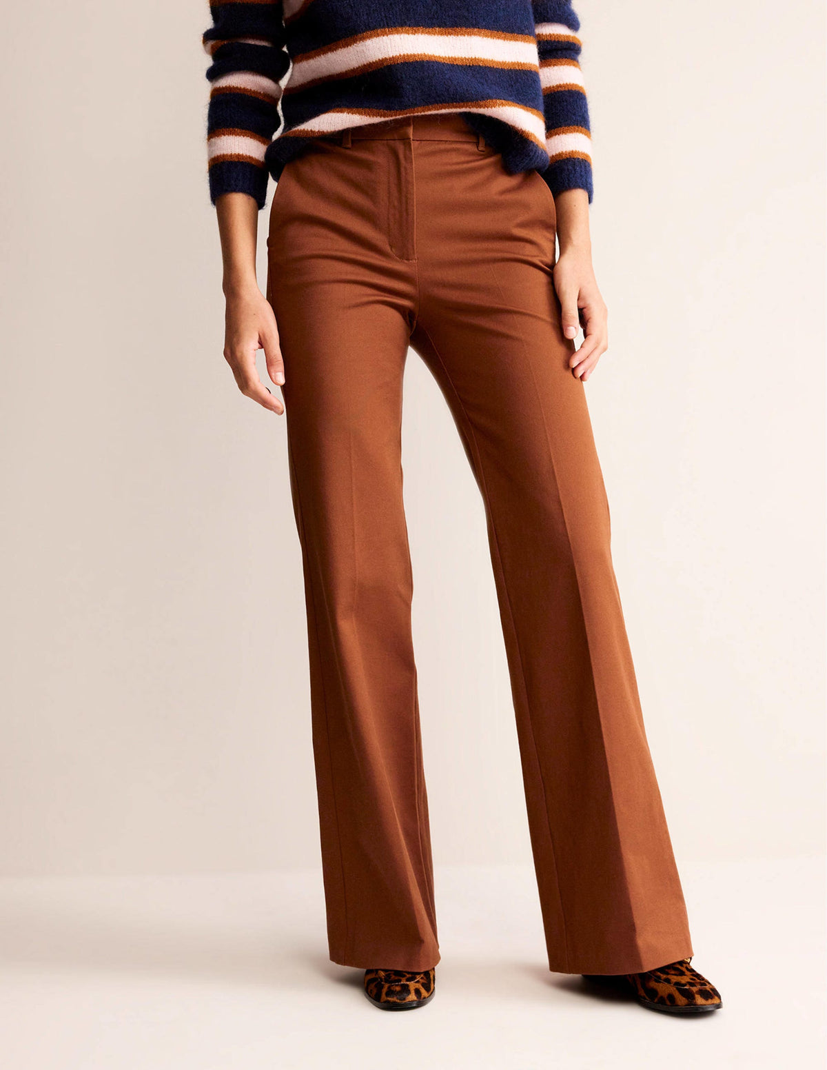 Brompton Bi-stretch Pants-Cognac - Image 4