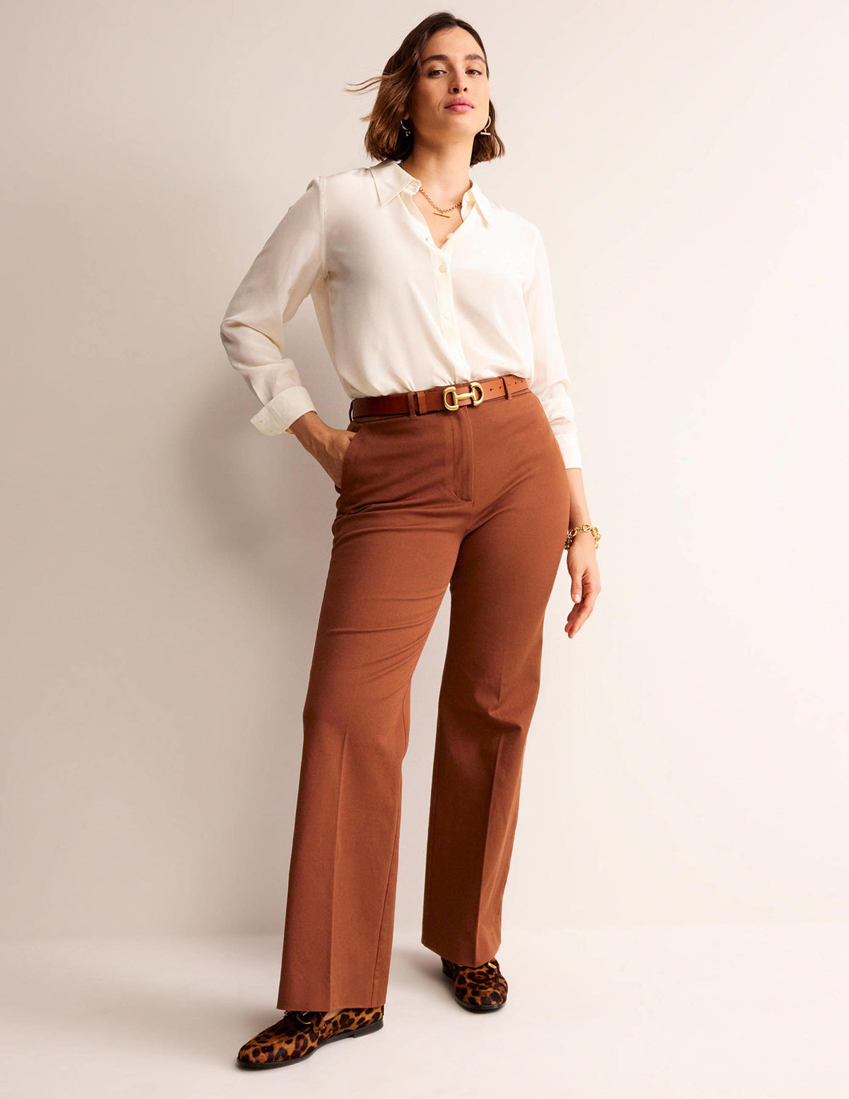 Brompton Bi-stretch Pants-Cognac - Image 5