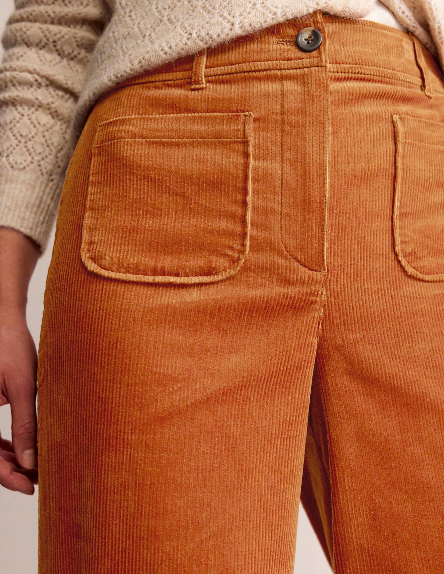 Westbourne Corduroy Pants-Pumpkin