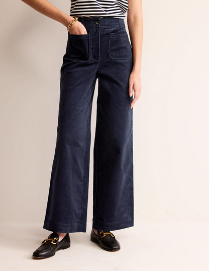 Westbourne Corduroy Pants-Navy