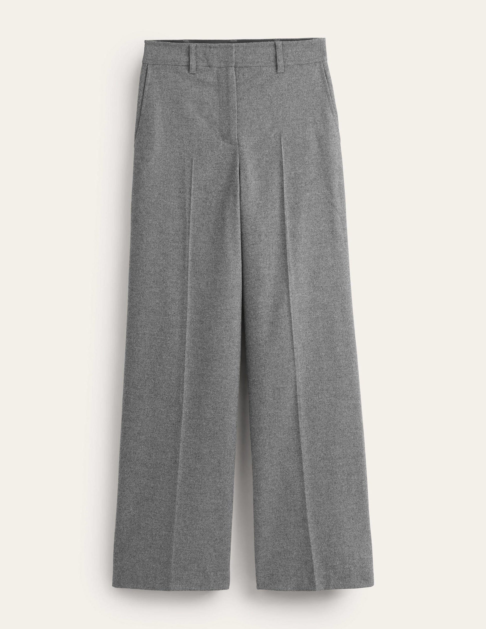 Westbourne Wool Pants-Charcoal Marl-5