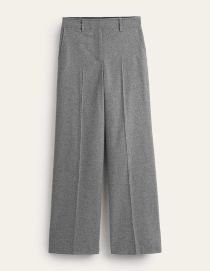 Westbourne Wool Pants-Charcoal Marl-5
