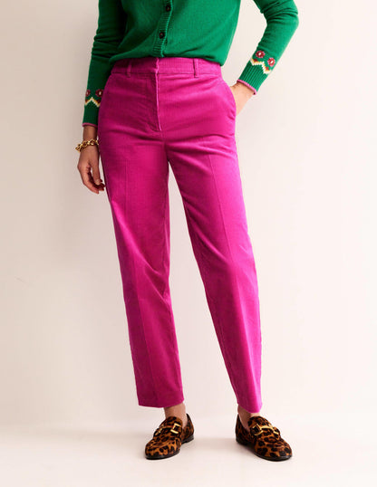 Kew Cord Pants-Magenta