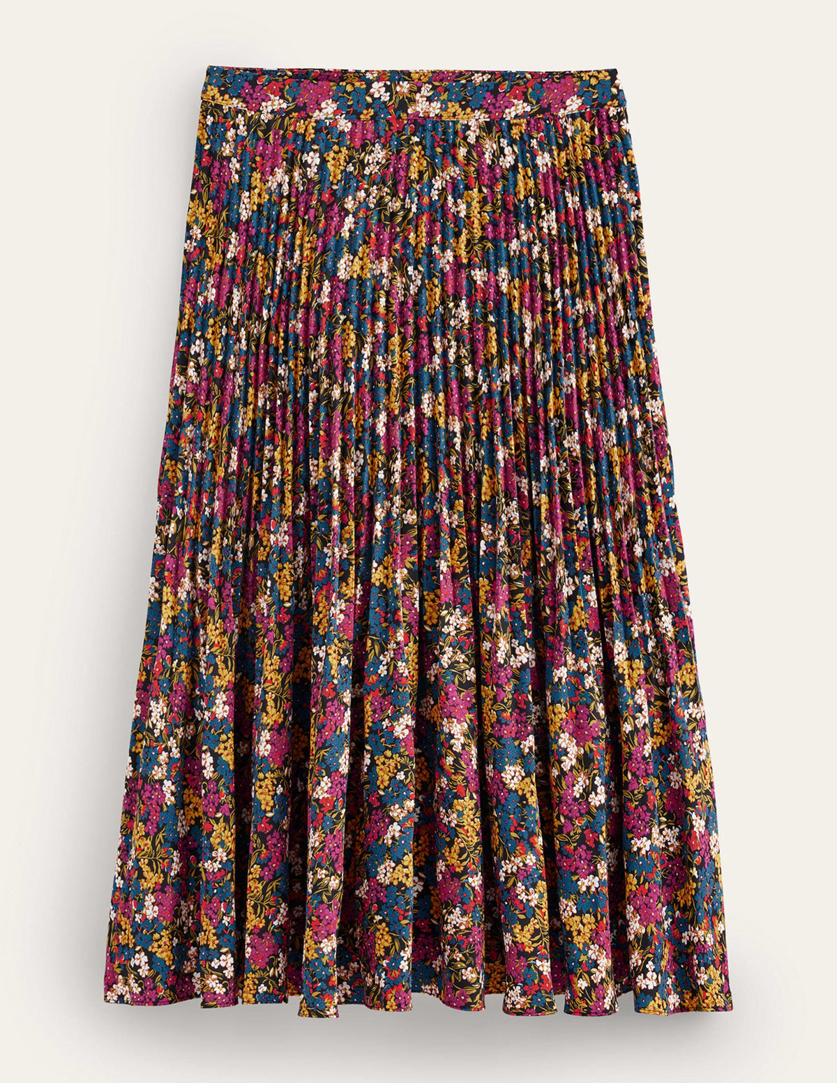 Pleated Midi Skirt-Multi, Botanic Dawn - Image 10