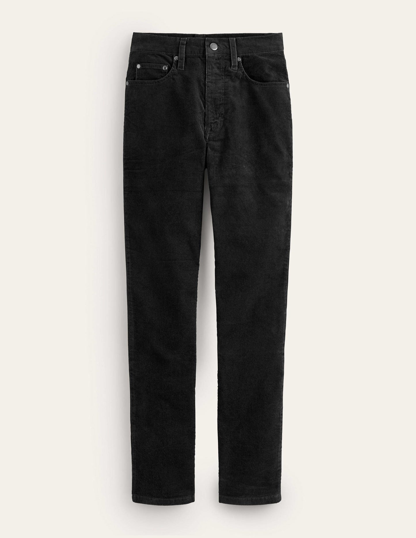 5 Pocket Cord Slim Jeans-Black