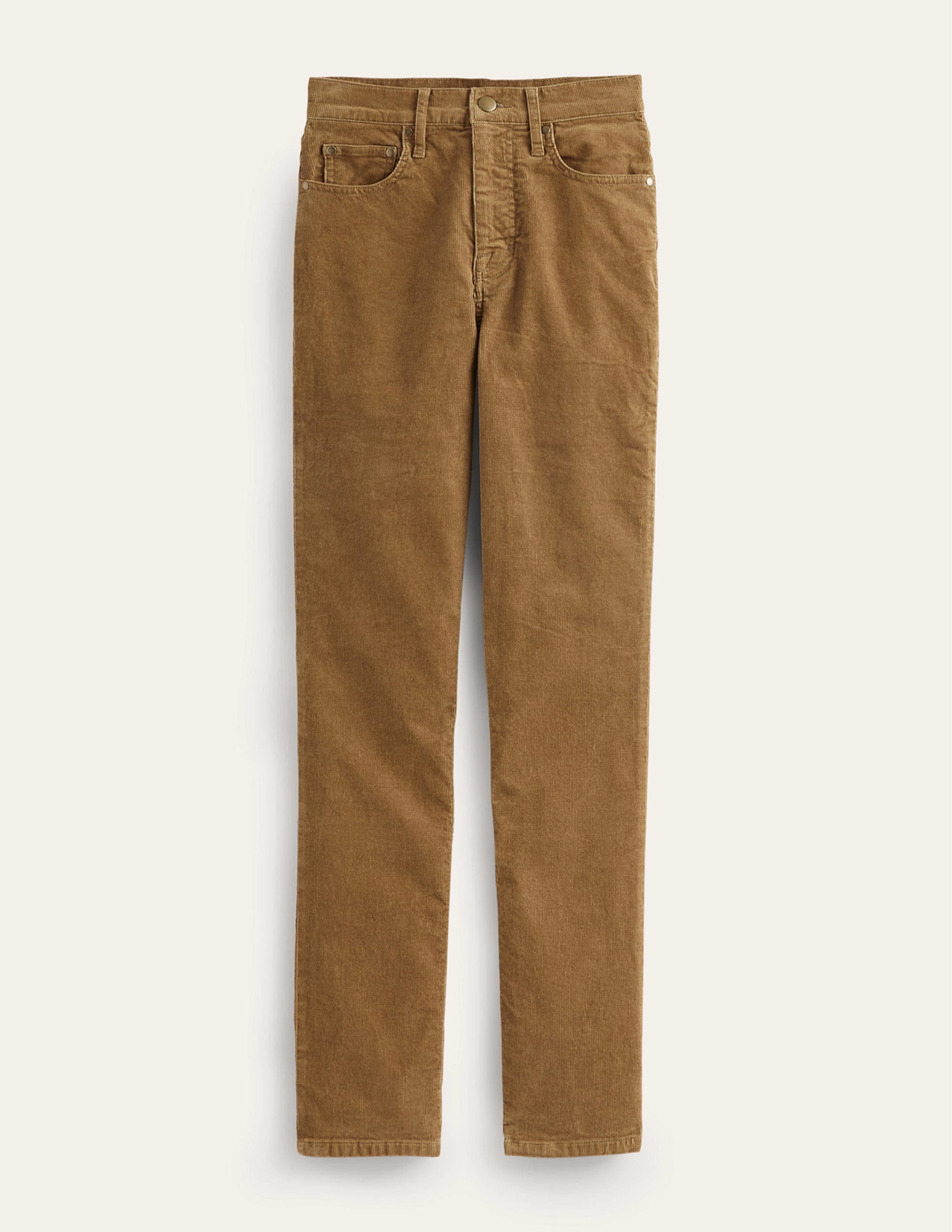 5 Pocket Cord Slim Jeans-Camel - Image 6