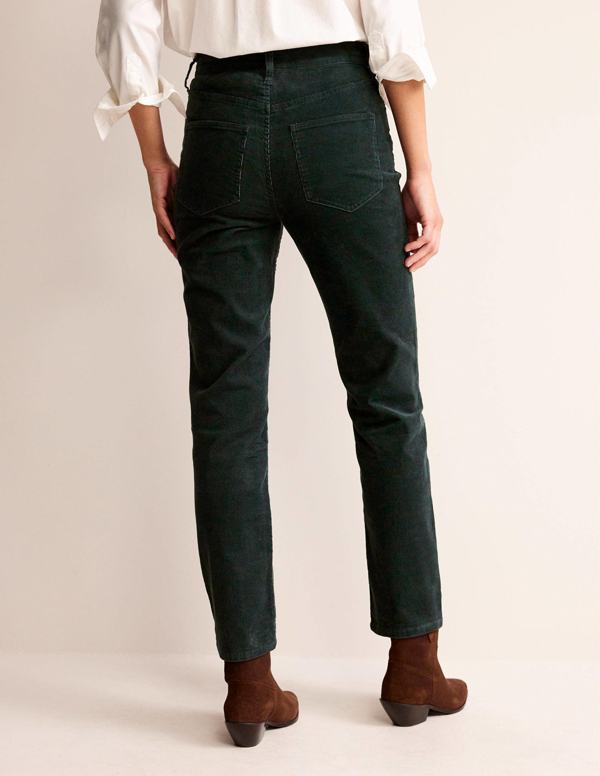 5 Pocket Cord Slim Jeans-Chatsworth Green - Image 3