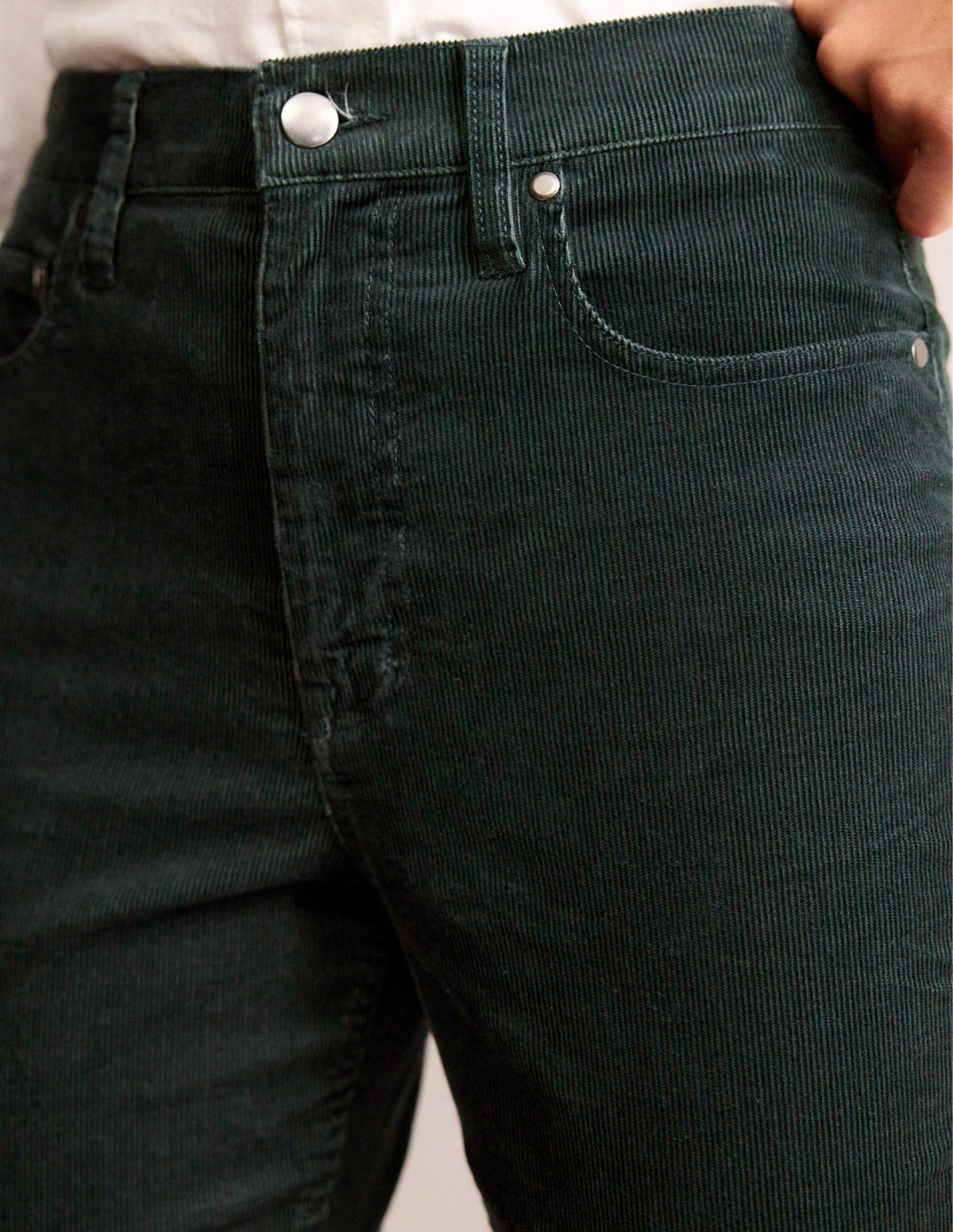 5 Pocket Cord Slim Jeans-Chatsworth Green - Image 5