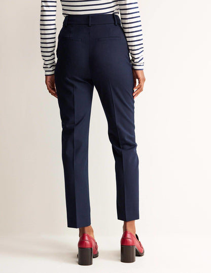 Kew Wool-Twill Pants-Navy