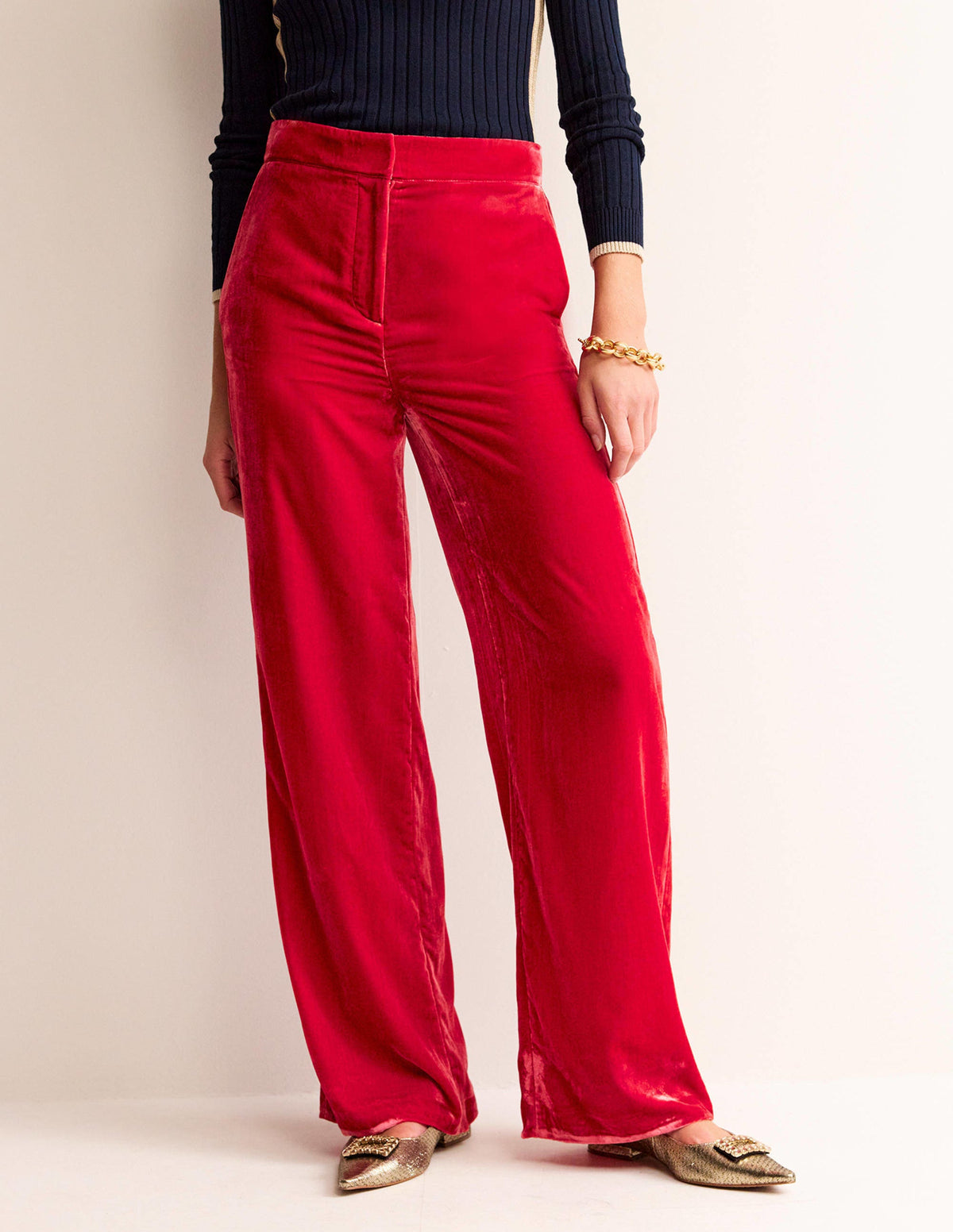 Westbourne Velvet Pants-Salsa-4