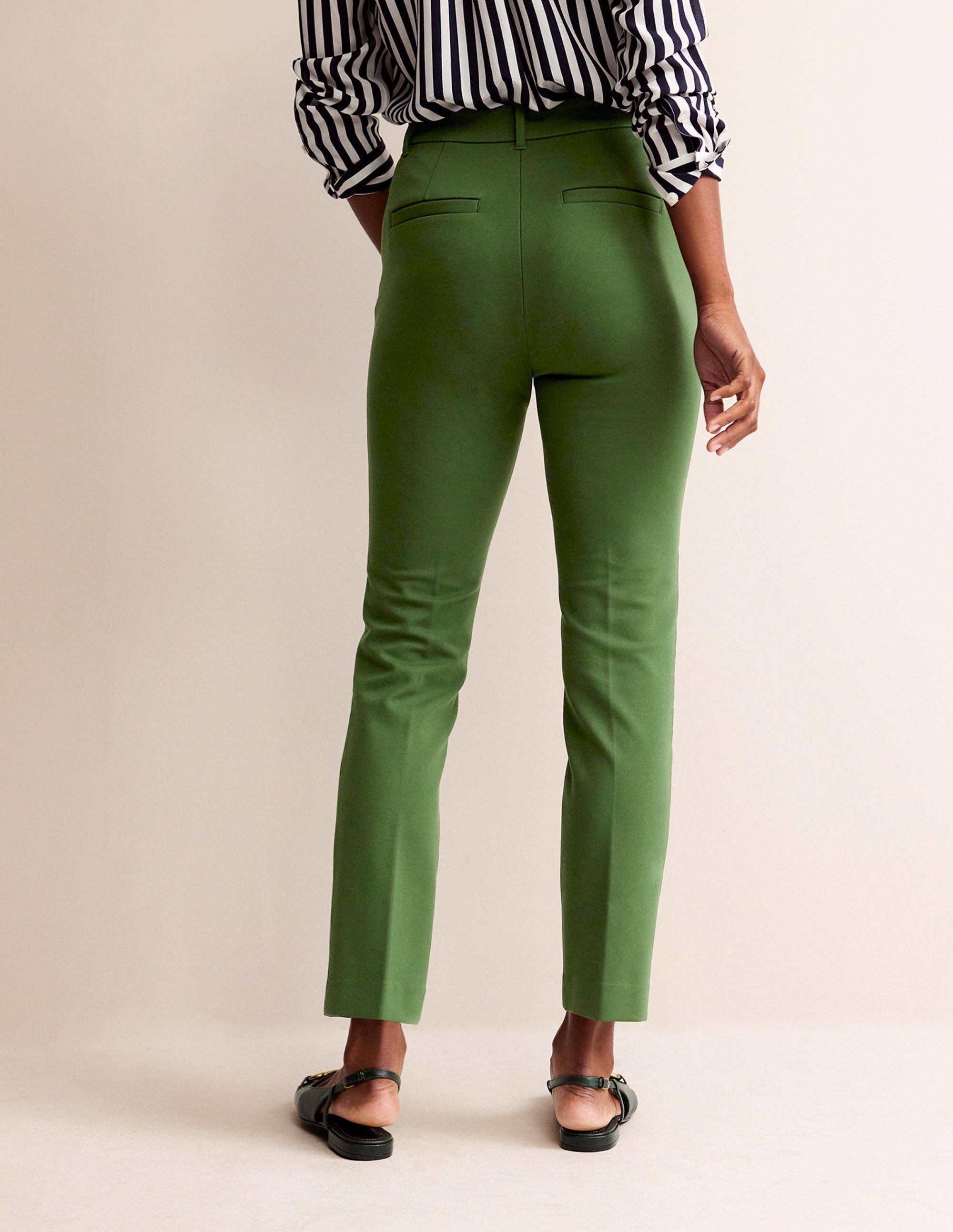 Highgate Ponte Pants-Winter Green - Image 3