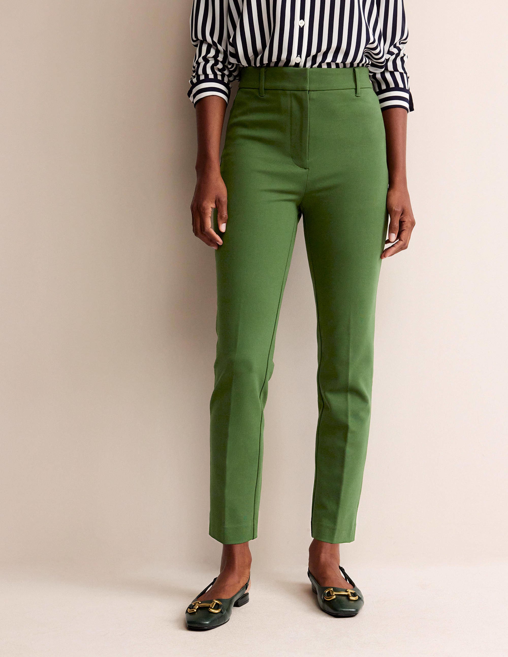 Highgate Ponte Pants-Winter Green - Image 4