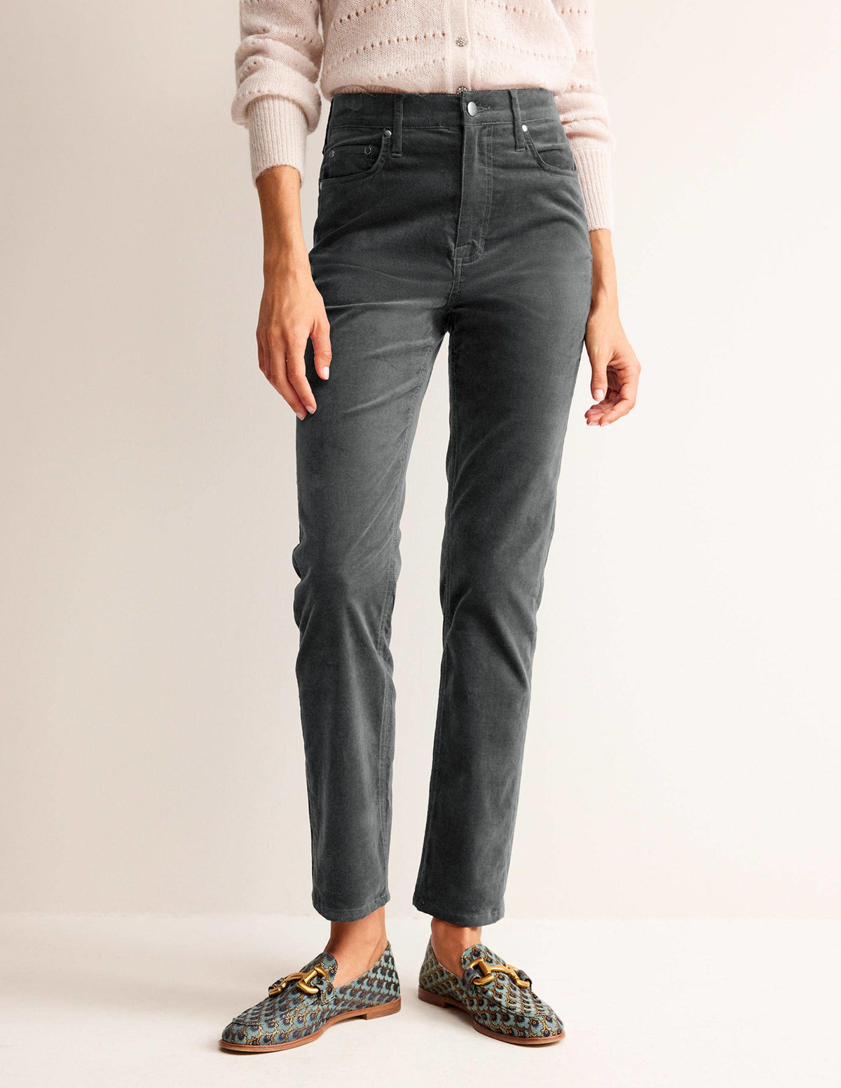 Velveteen 5 Pocket Jeans-Asphalt - Image 4