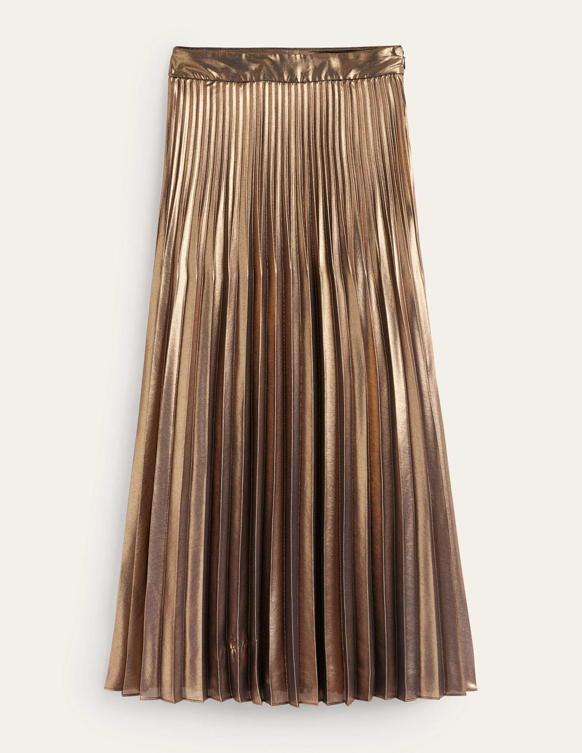 Camilla Metallic Midi Skirt-Black Gold - Image 6