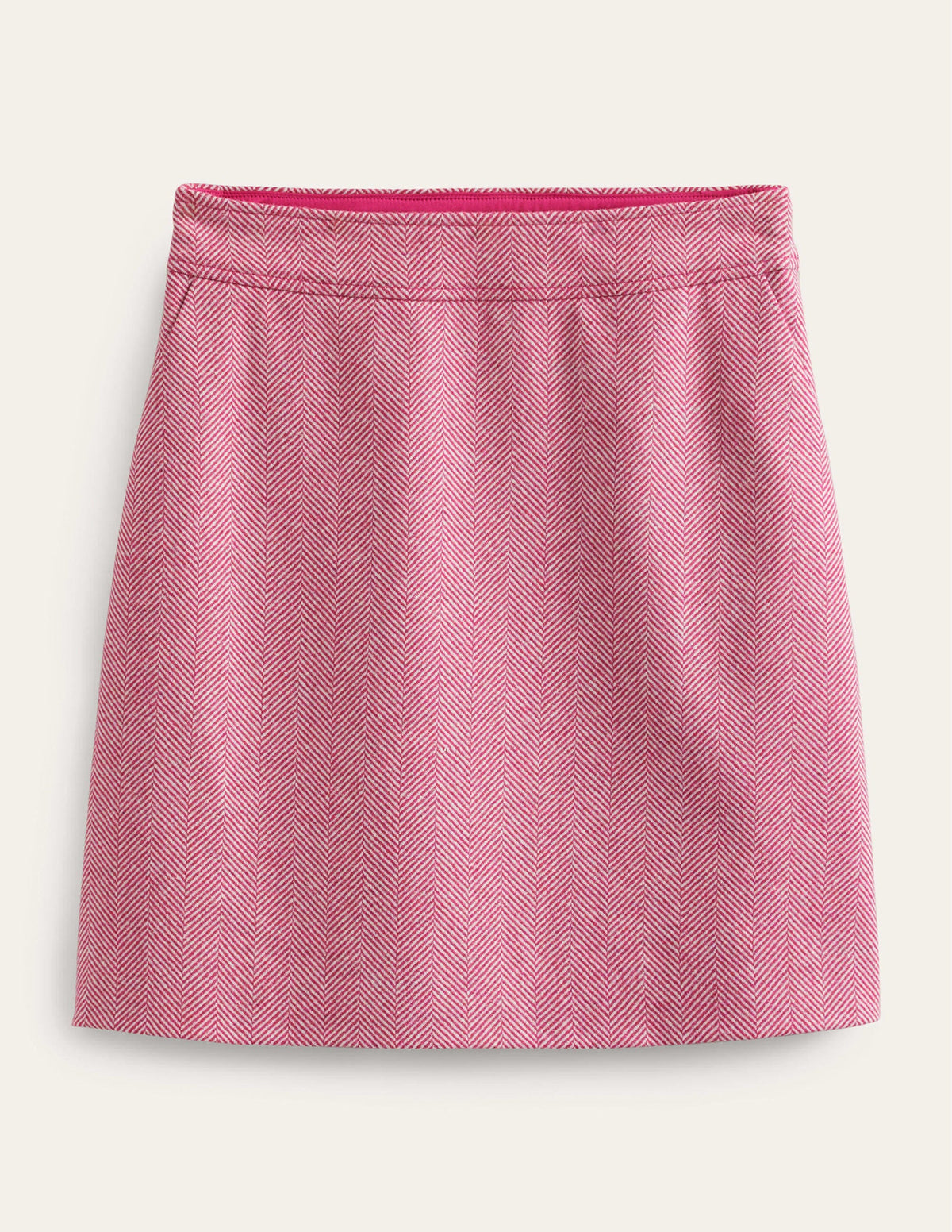 Estella Tweed Mini Skirt-Pink Herringbone-6