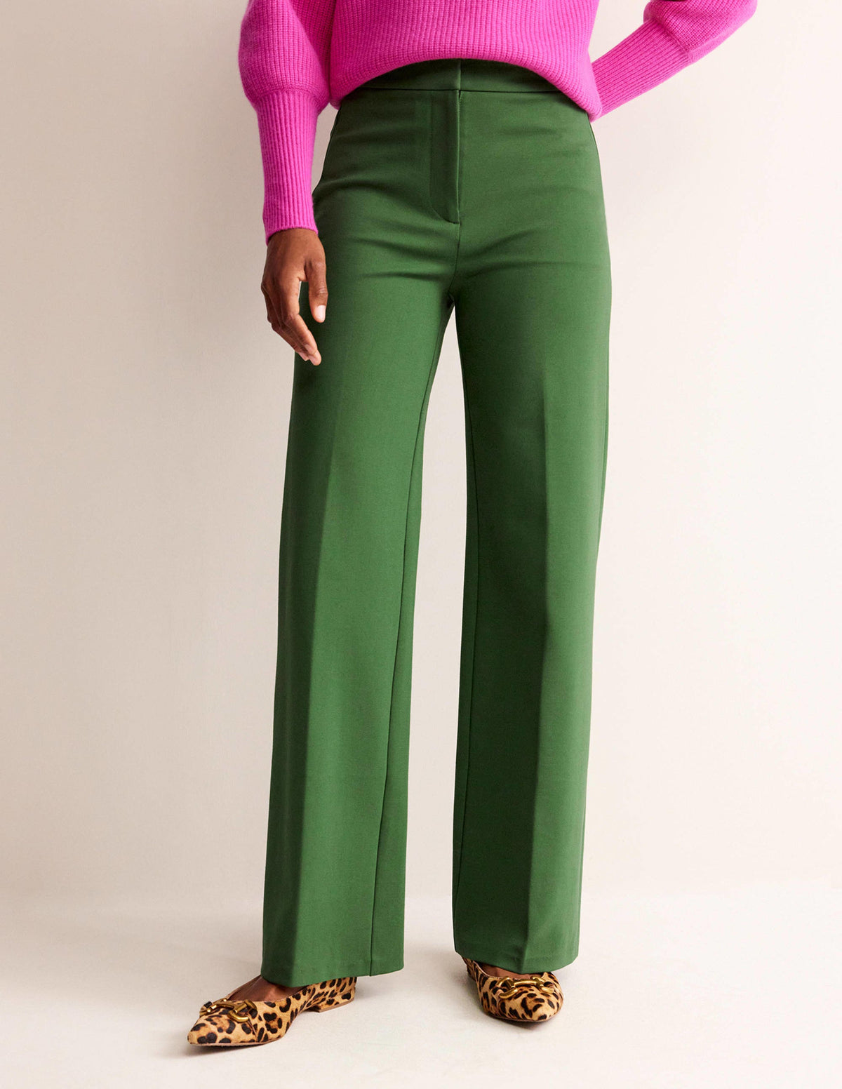 Westbourne Ponte Pants-Winter Green - Image 4