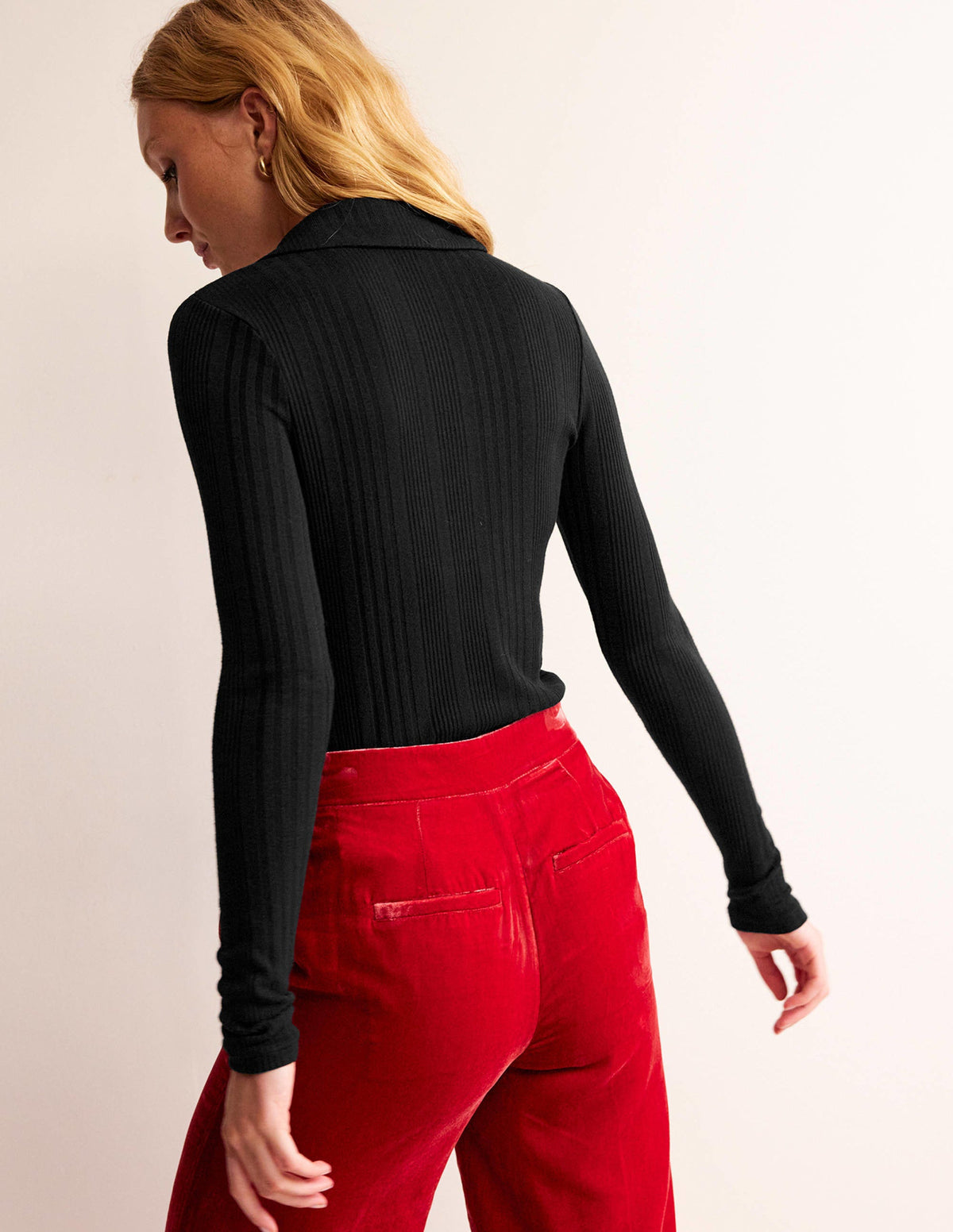 Charlotte Jersey Shirt-Black - Image 3
