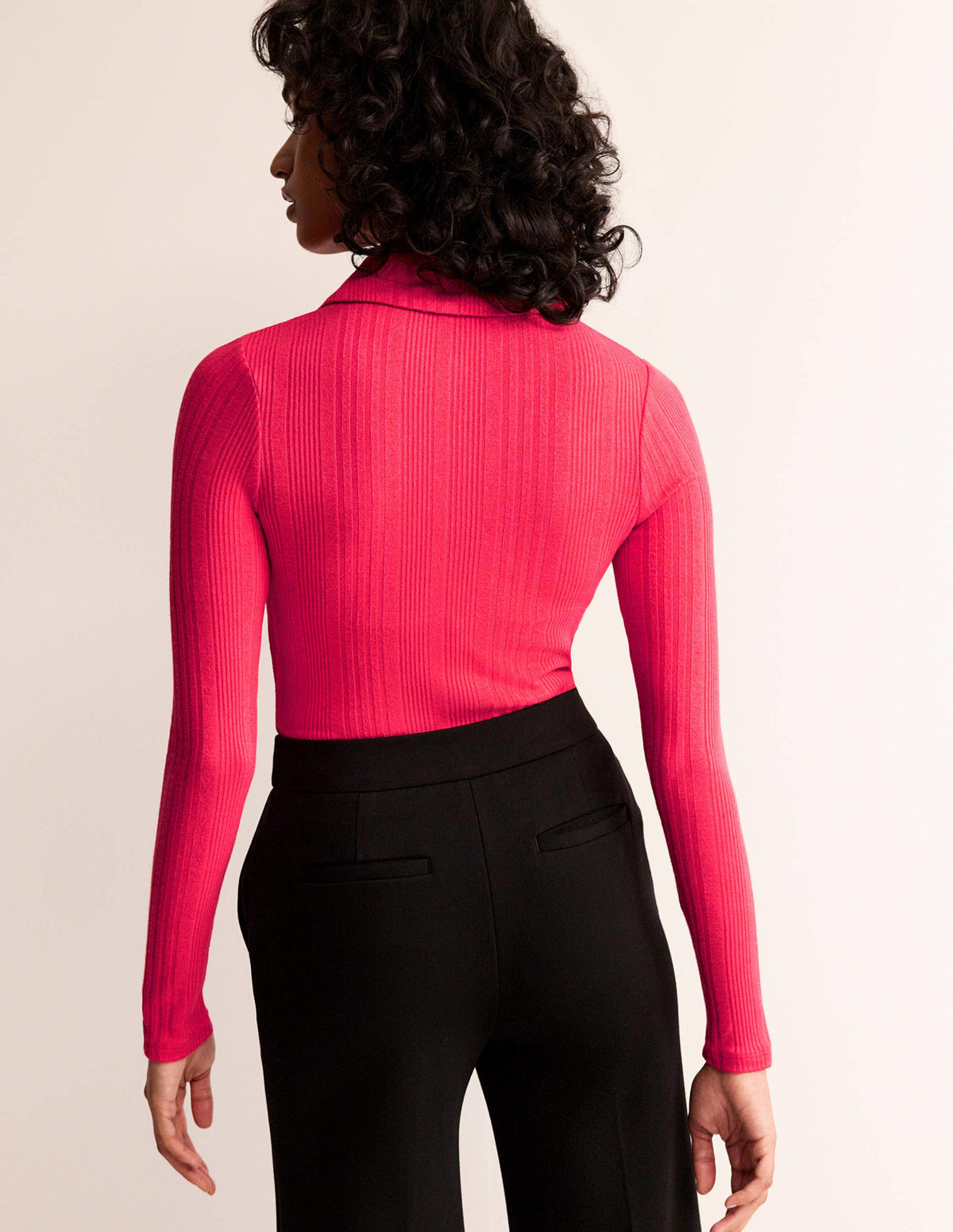 Charlotte Jersey Shirt-Pop Peony - Image 3