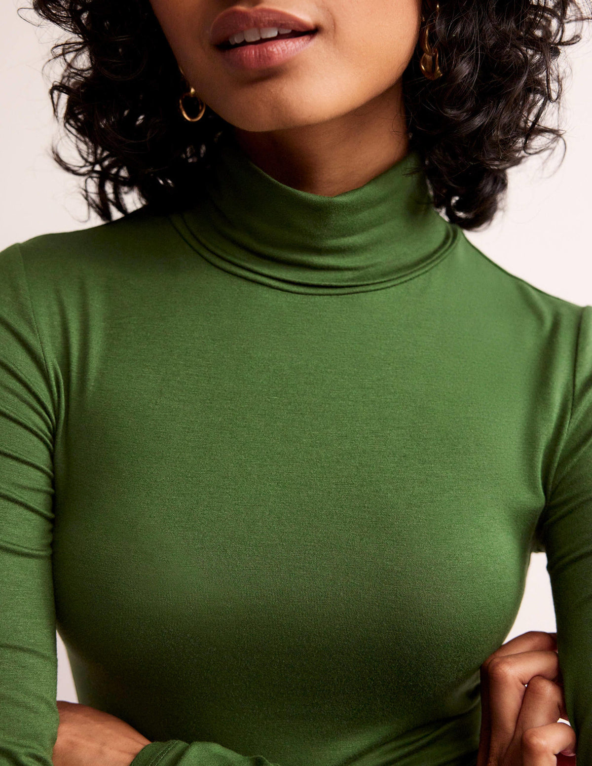 Polly Jersey Top-Winter Green-2