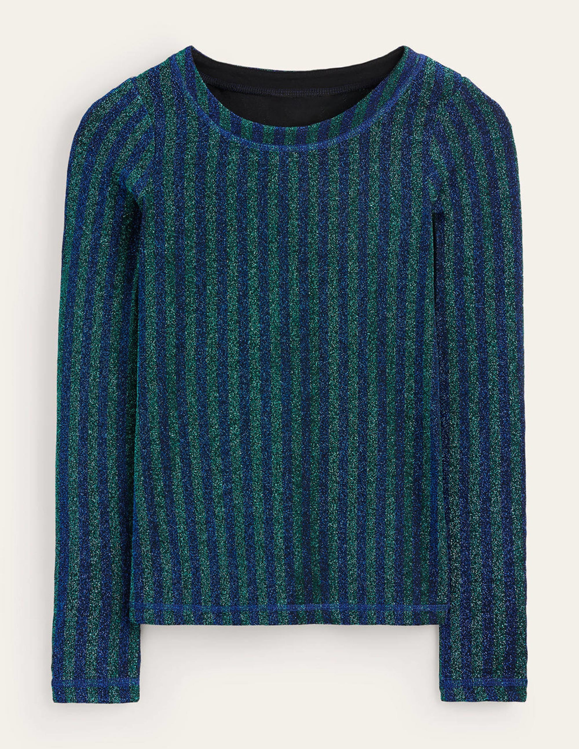 Mia Metallic Top-Blue, Green - Image 6