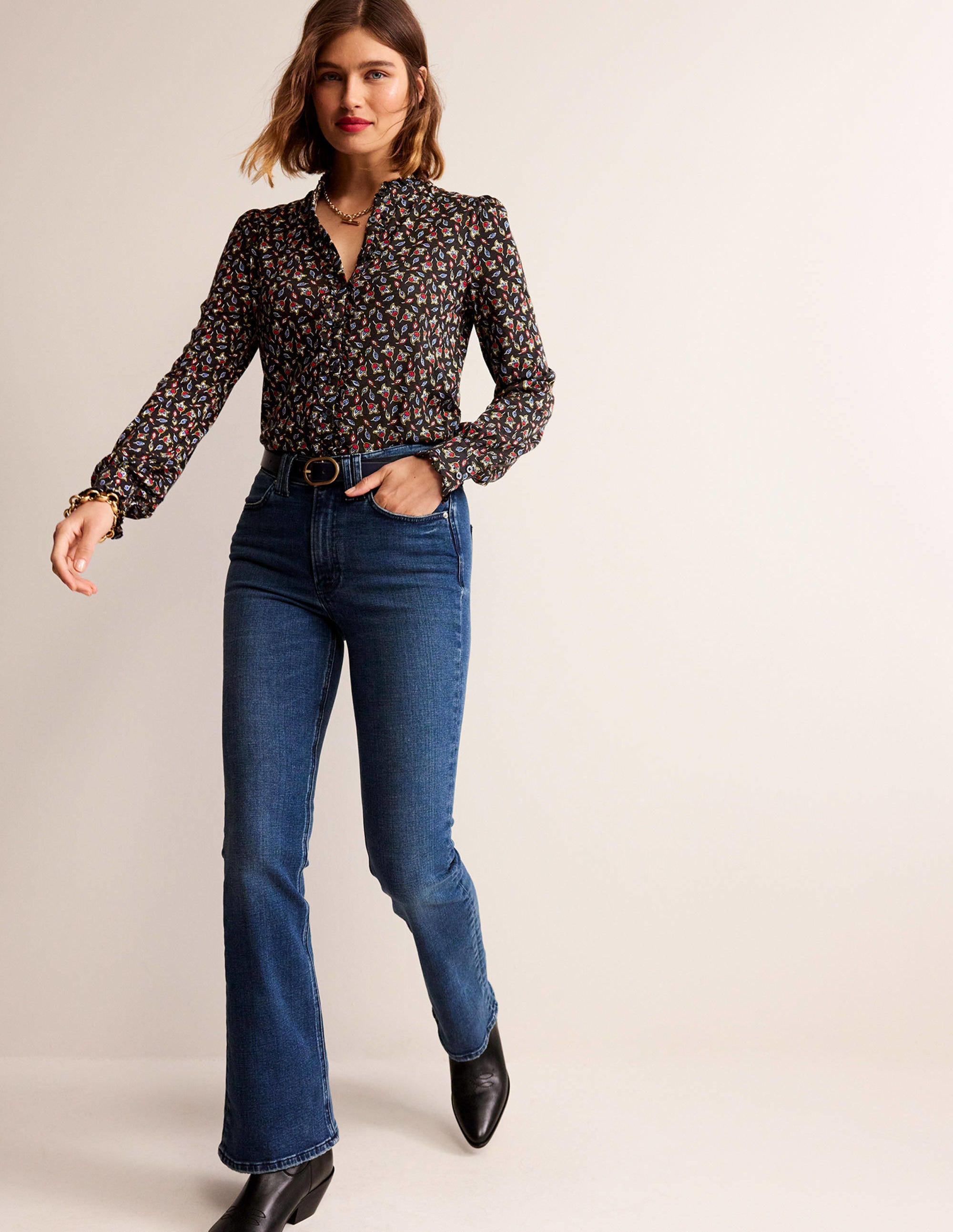 Caroline Jersey Shirt-Multi, Tulip Bud - Image 4