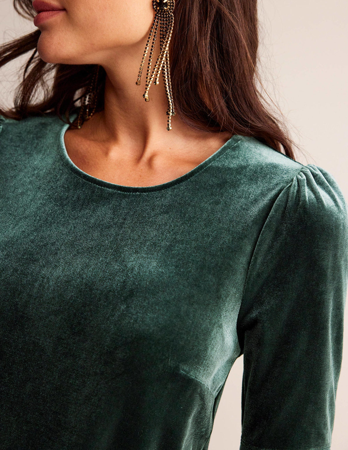 Velvet Party T-shirt-Chatsworth Green-2