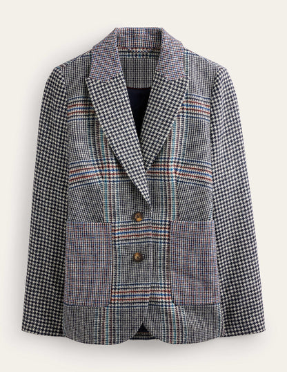 Marylebone Tweed Blazer-Hotchpotch Check