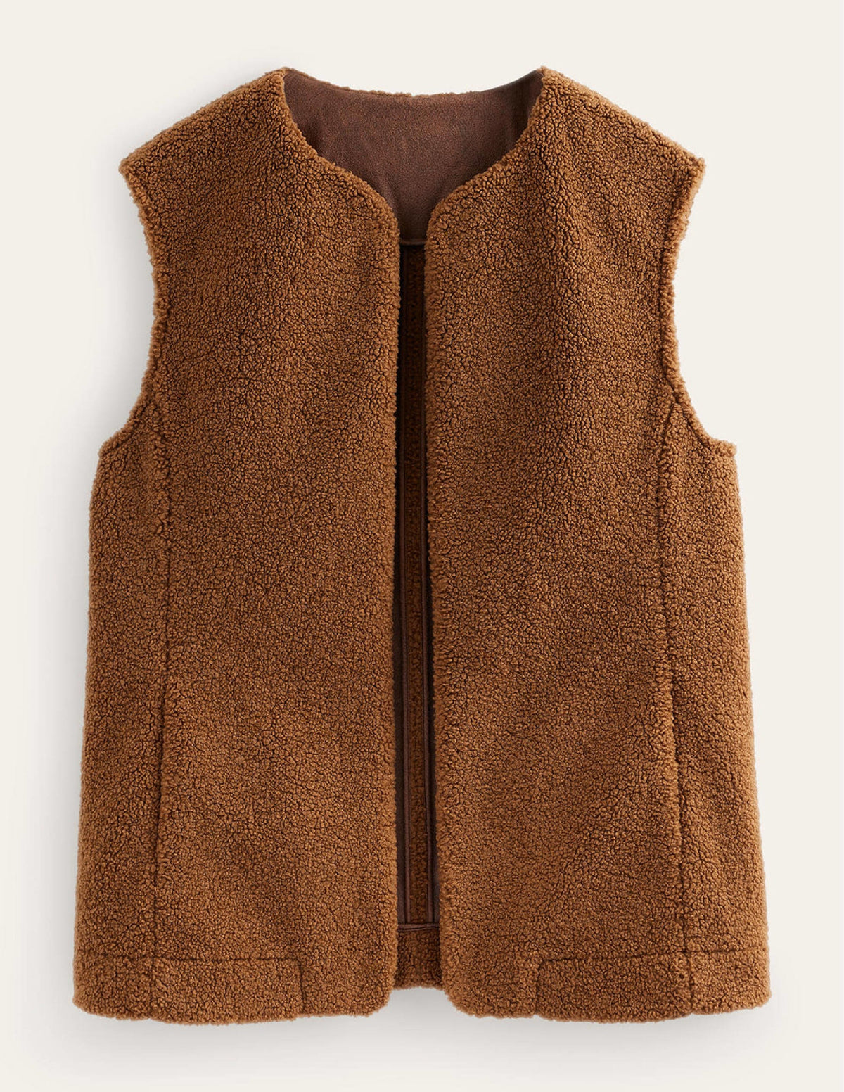 Teddy Vest-Raw Umber - Image 6
