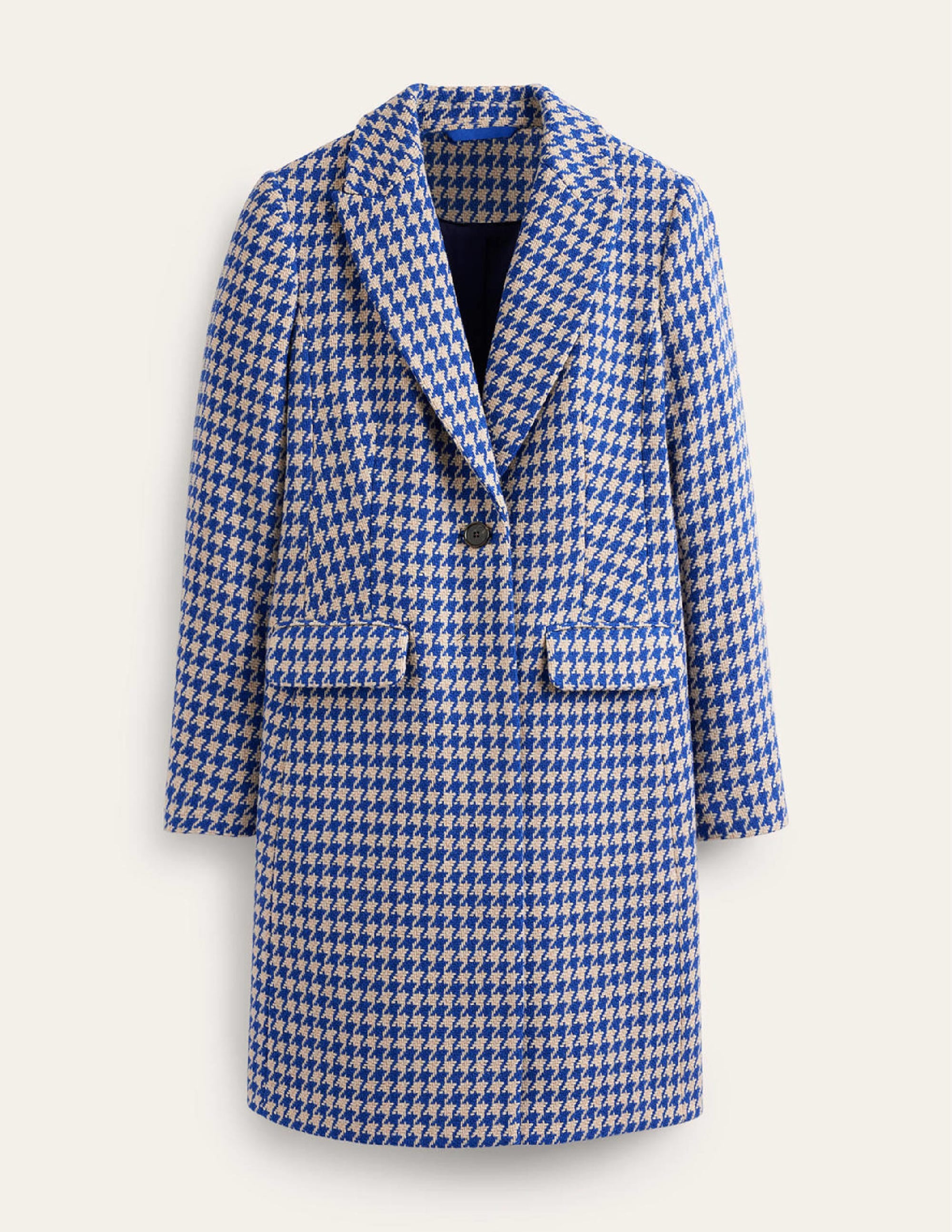 Canterbury Interest Coat-Blue and Ivory Dogstooth - Image 6