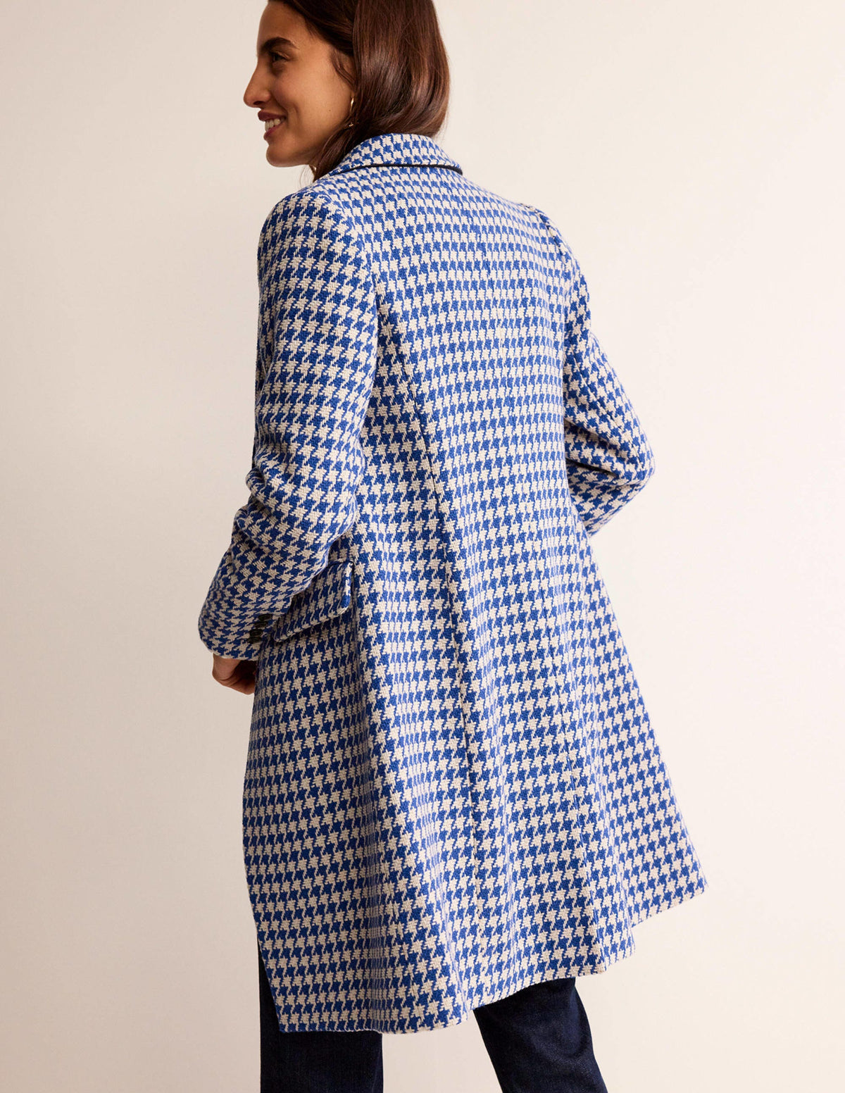 Canterbury Interest Coat-Blue and Ivory Dogstooth - Image 3
