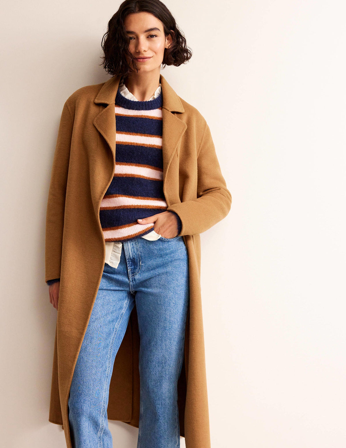 Bristol Wool-Blend Coat-Camel - Image 1