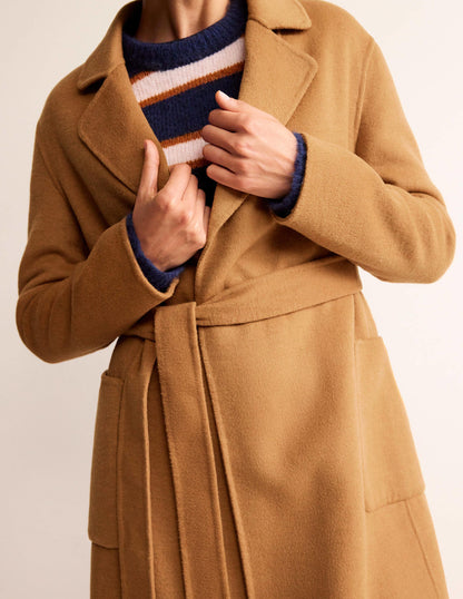 Bristol Wool-Blend Coat-Camel