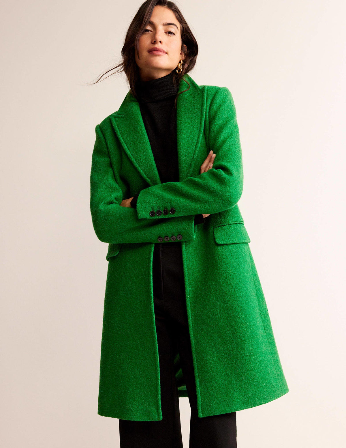 Canterbury Textured Coat-Green - Image 2