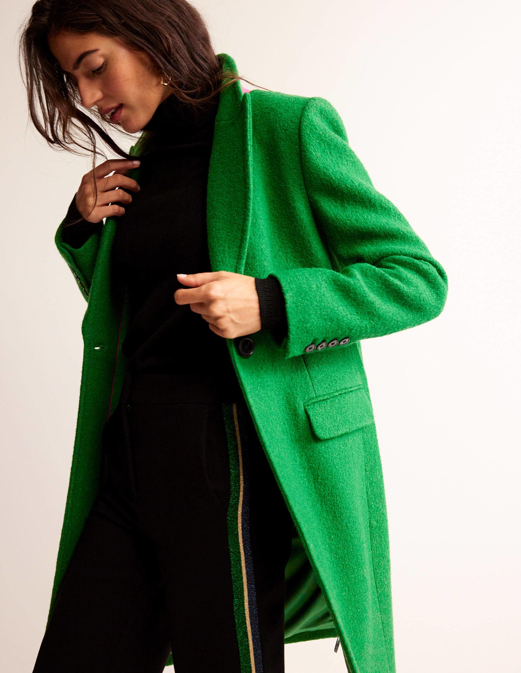 Canterbury Textured Coat-Green - Image 4