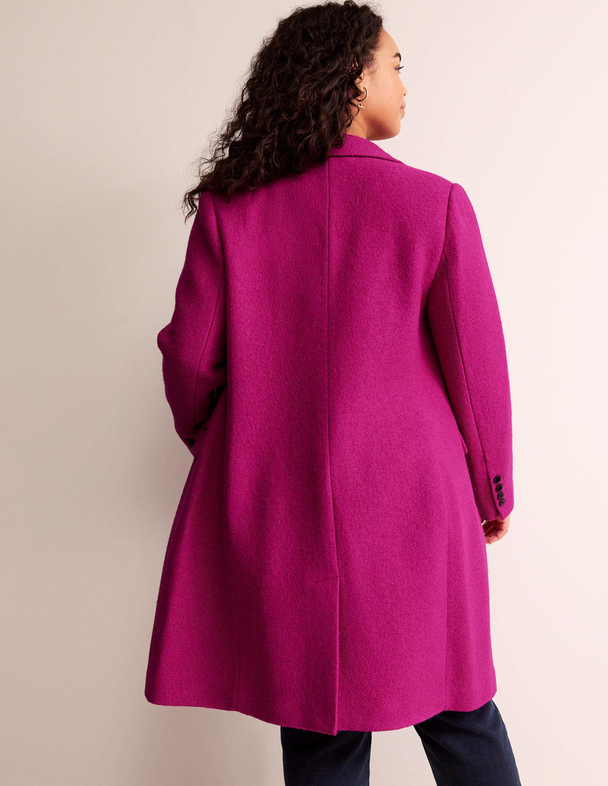 Canterbury Textured Coat-Magenta - Image 7