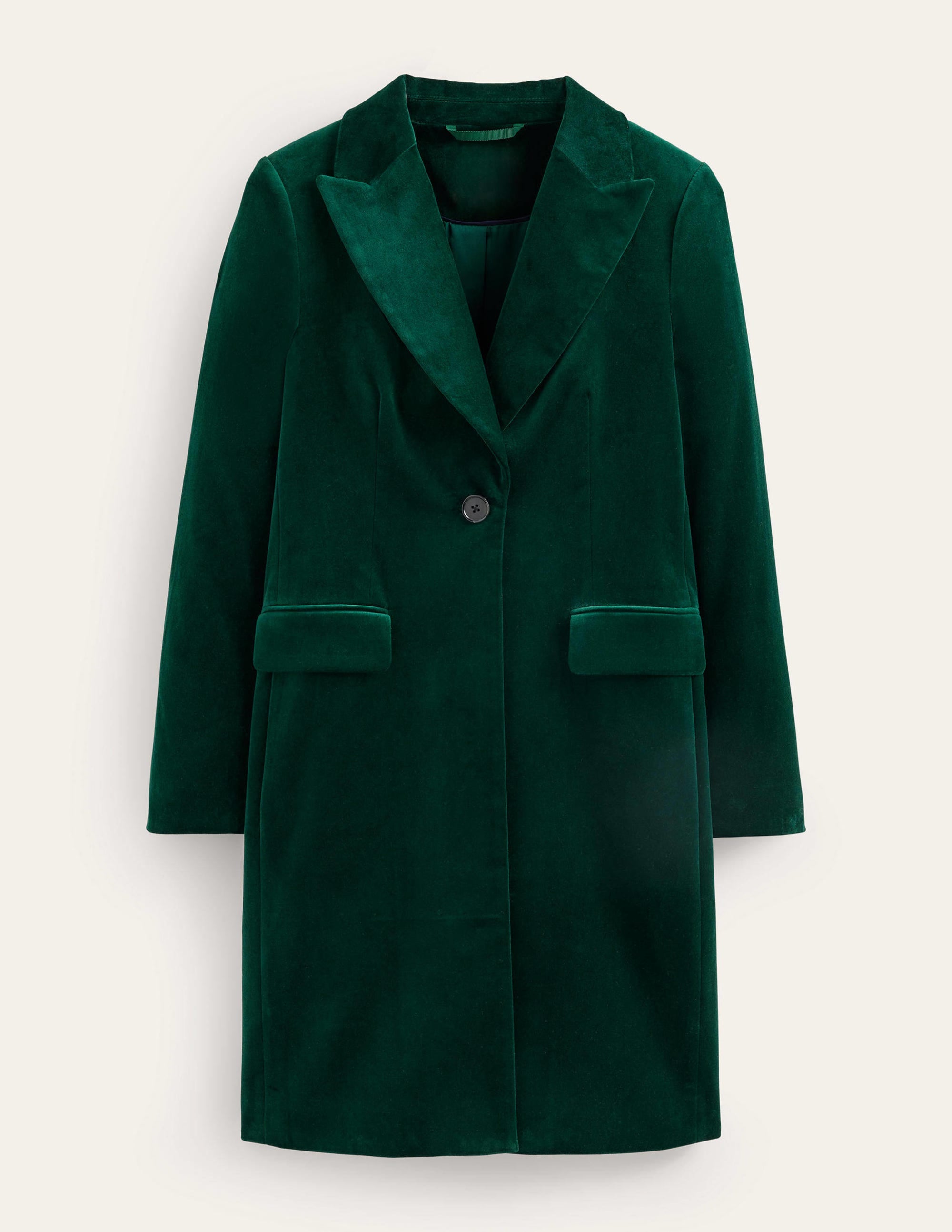Canterbury Velvet Coat-Emerald Night - Image 5