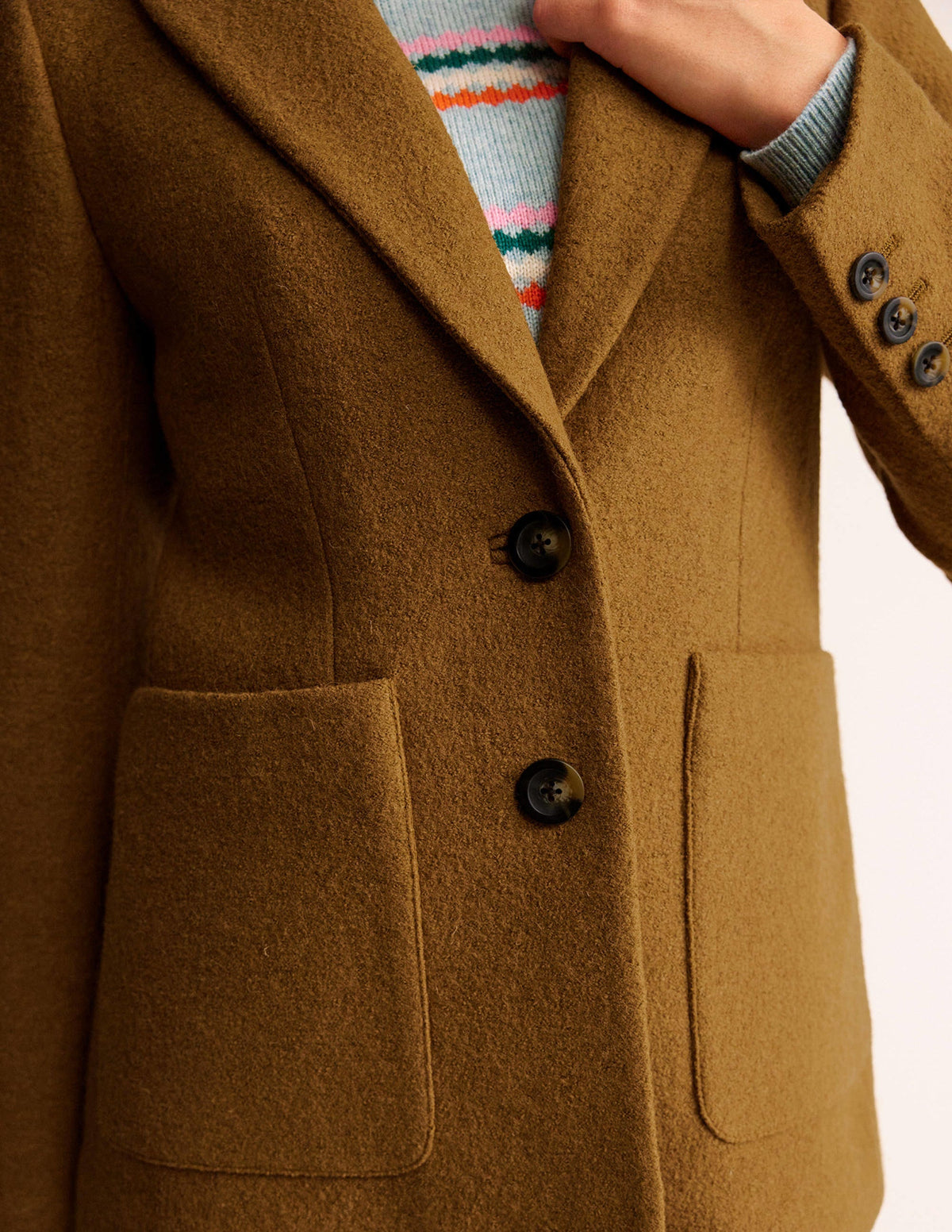 The Marylebone Textured Blazer-Camel - Image 2
