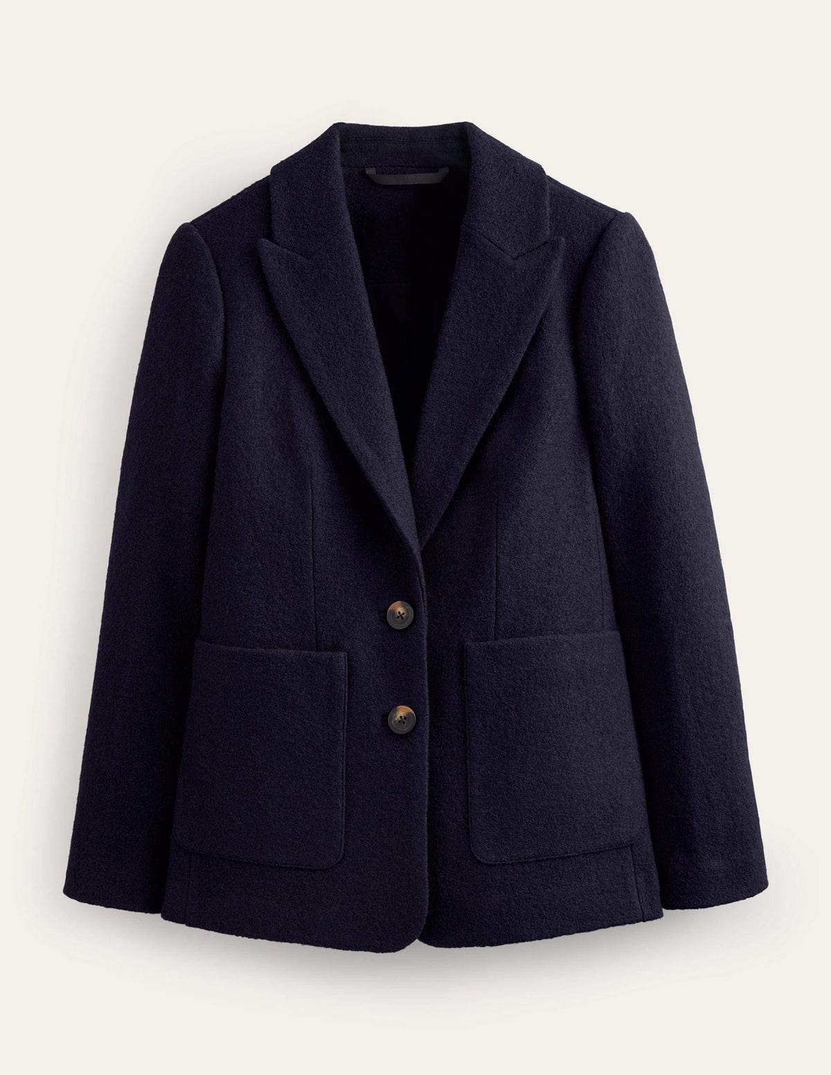 The Marylebone Textured Blazer-Navy-5