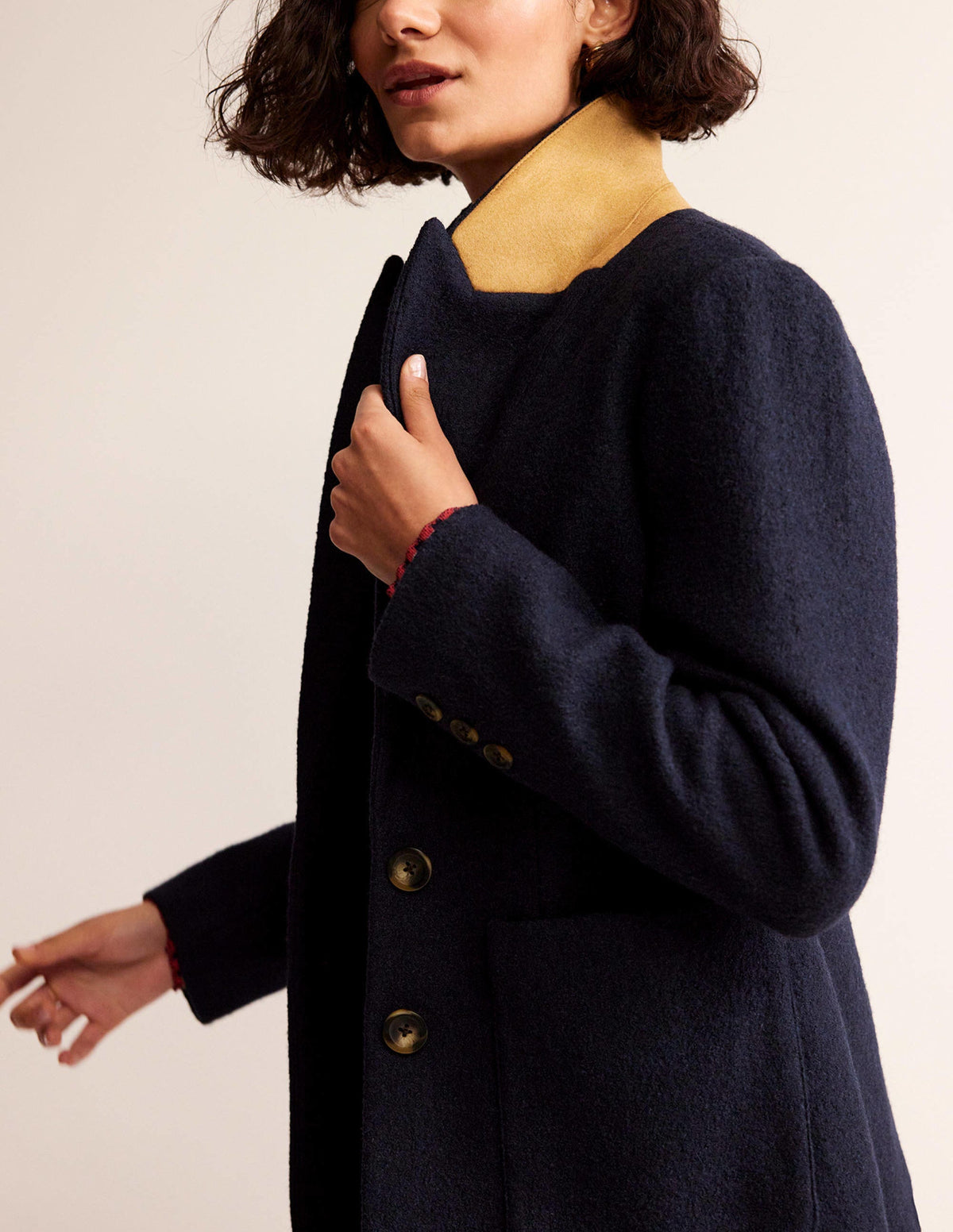 The Marylebone Textured Blazer-Navy-4