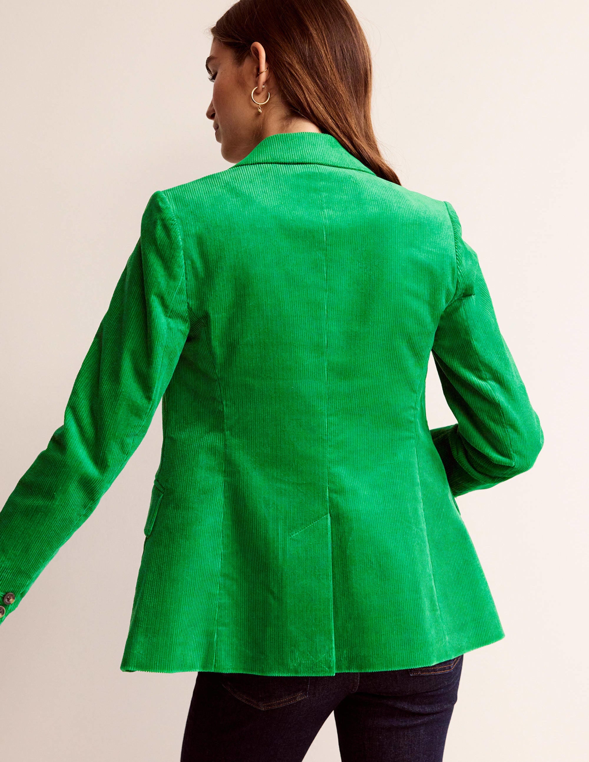 The Marylebone Cord Blazer-Highland Green - Image 3