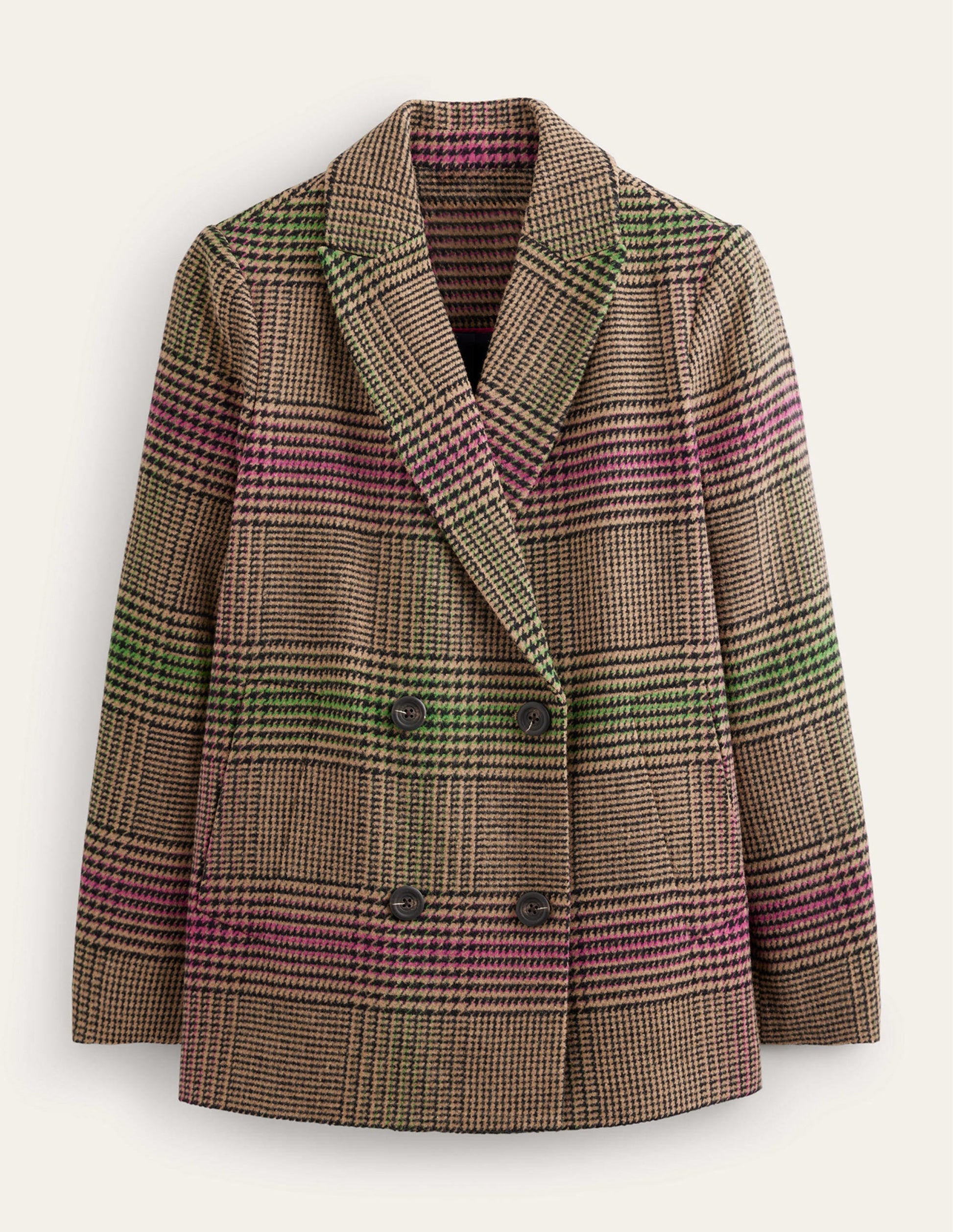 Double-Breasted Checked Coat-Check-8