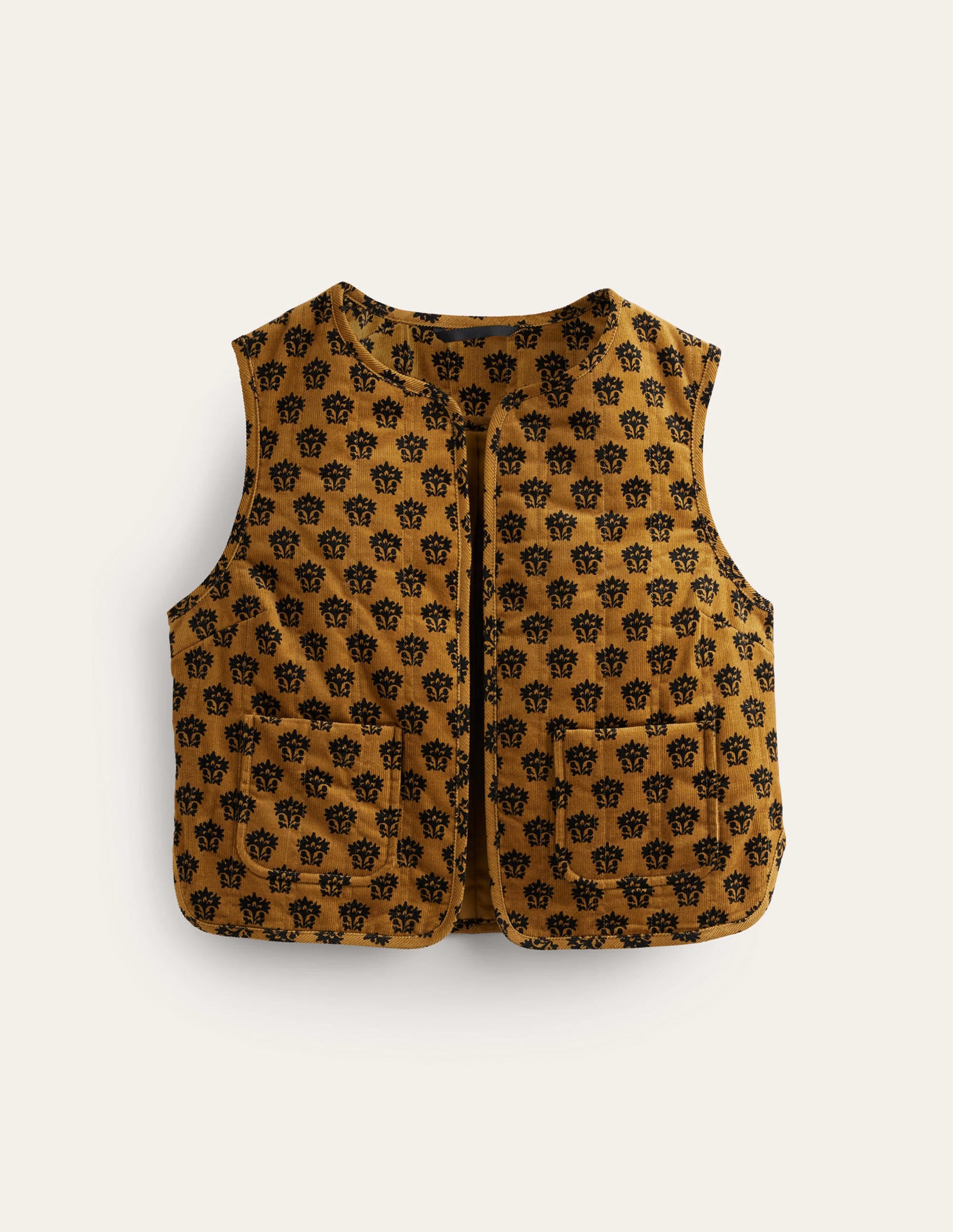 Cord Vest-Golden Olive, Lily - Image 6
