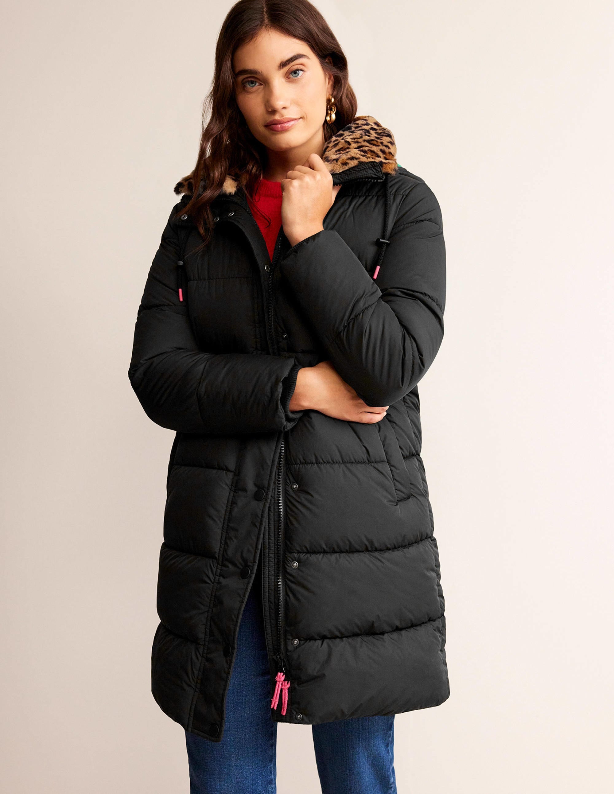 Bamburgh Puffer Coat-BLACK - Image 1