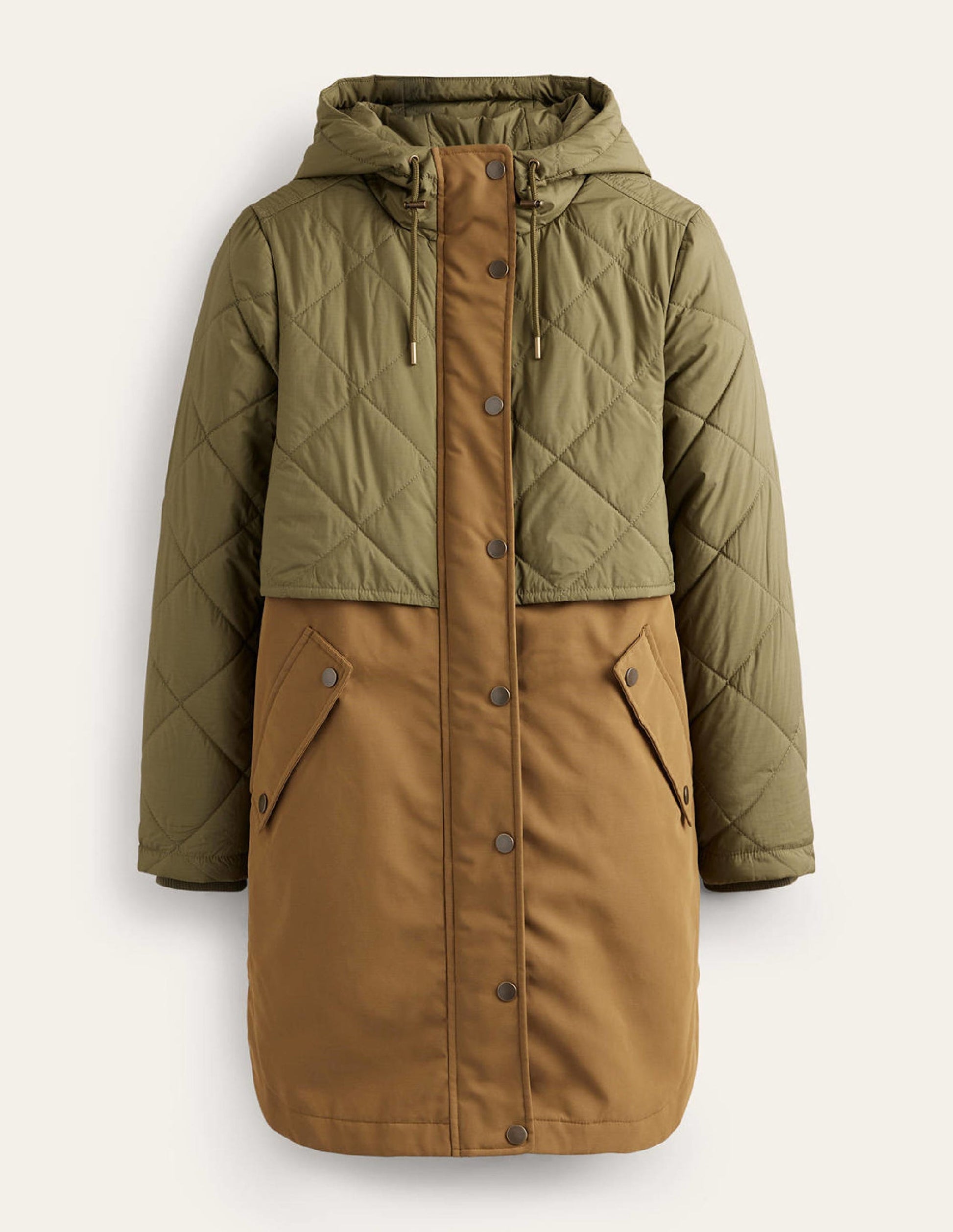 Quilted Parka-Khaki-7