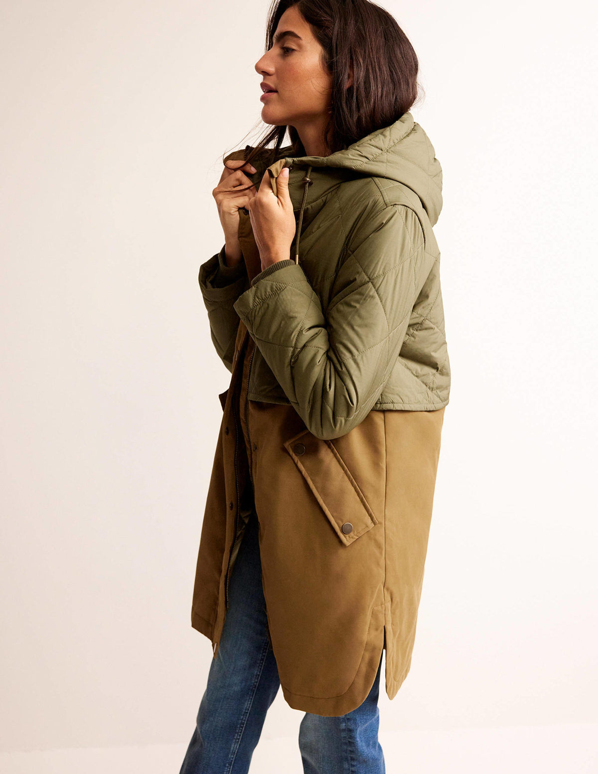 Quilted Parka-Khaki - Image 5